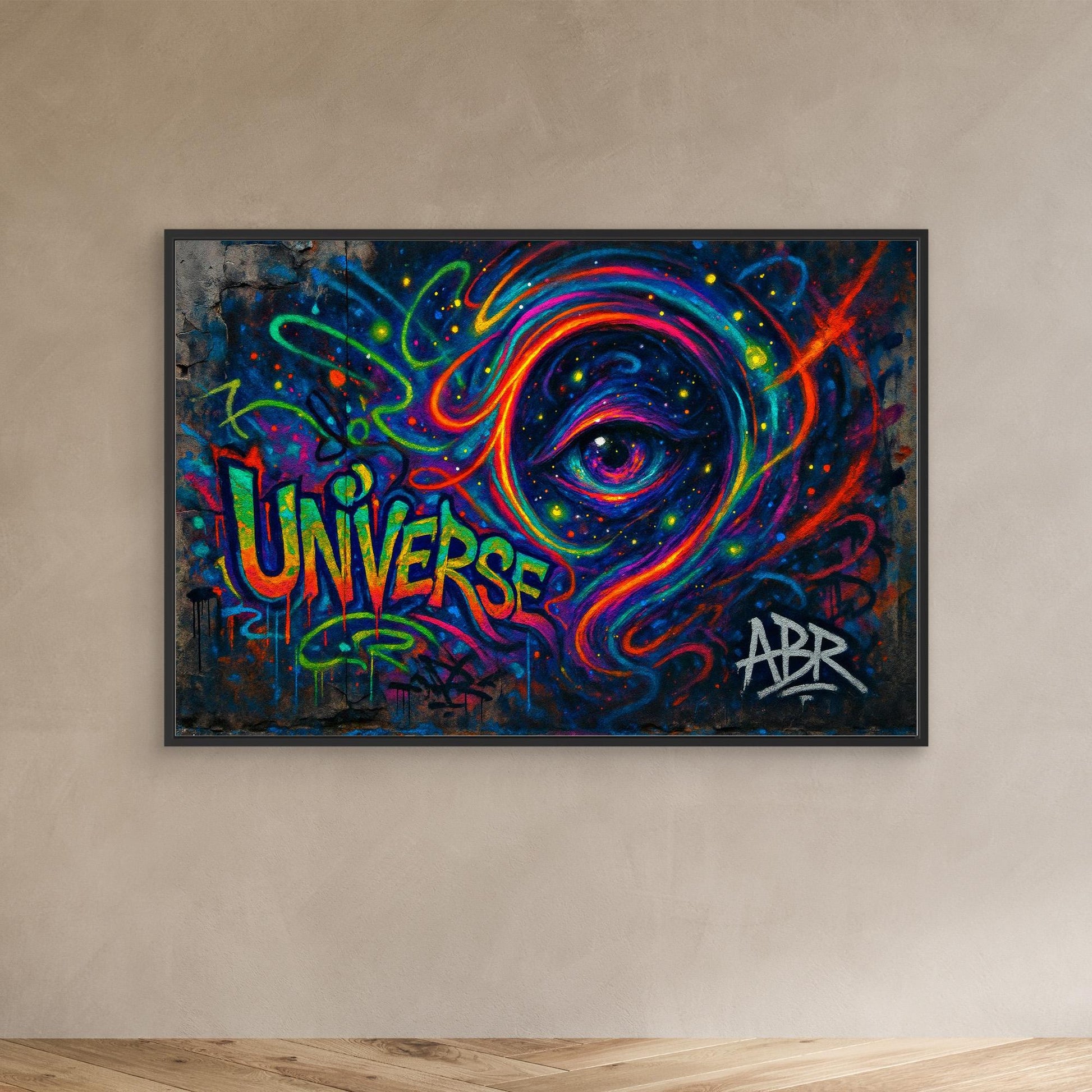 Cosmic Eye Graffiti Canvas Wall Art
