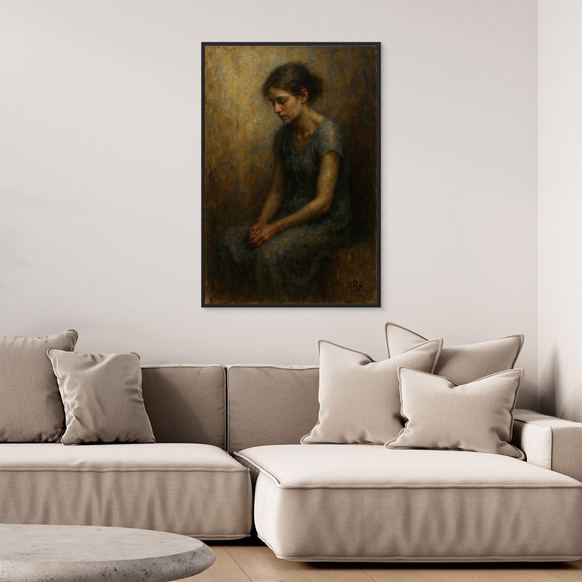 Emotional Portrait Canvas Wall Art