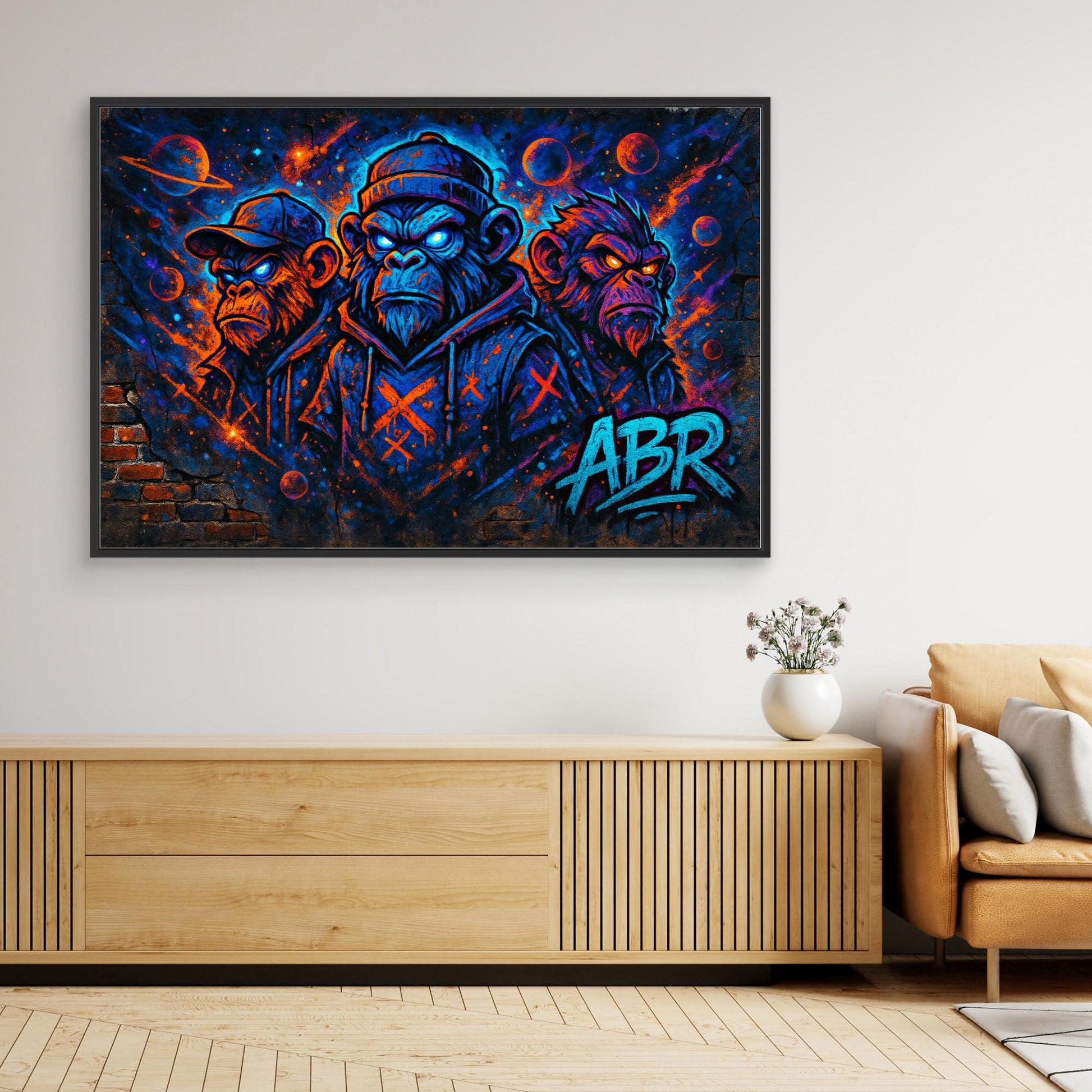 Space Ape Trio – Graffiti Canvas Wall Art
