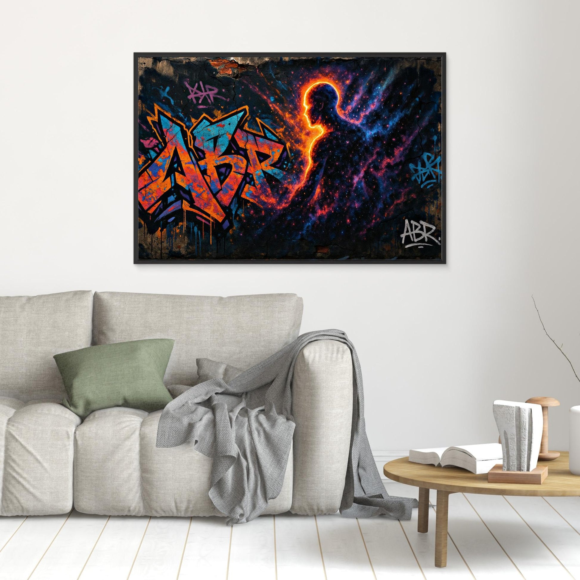 Galactic Silhouette Canvas Wall Art 