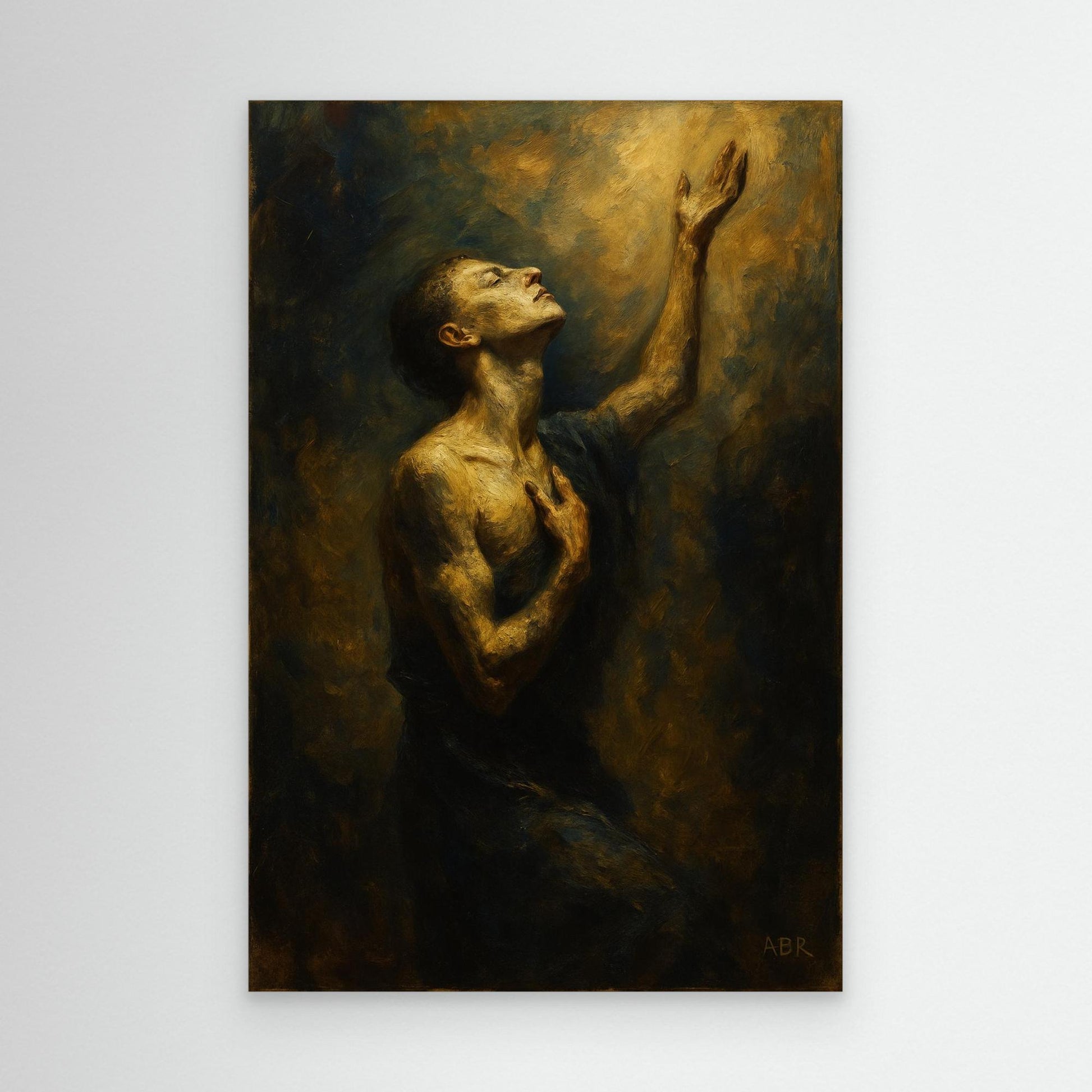 Golden Light Figurative Canvas Wall Art