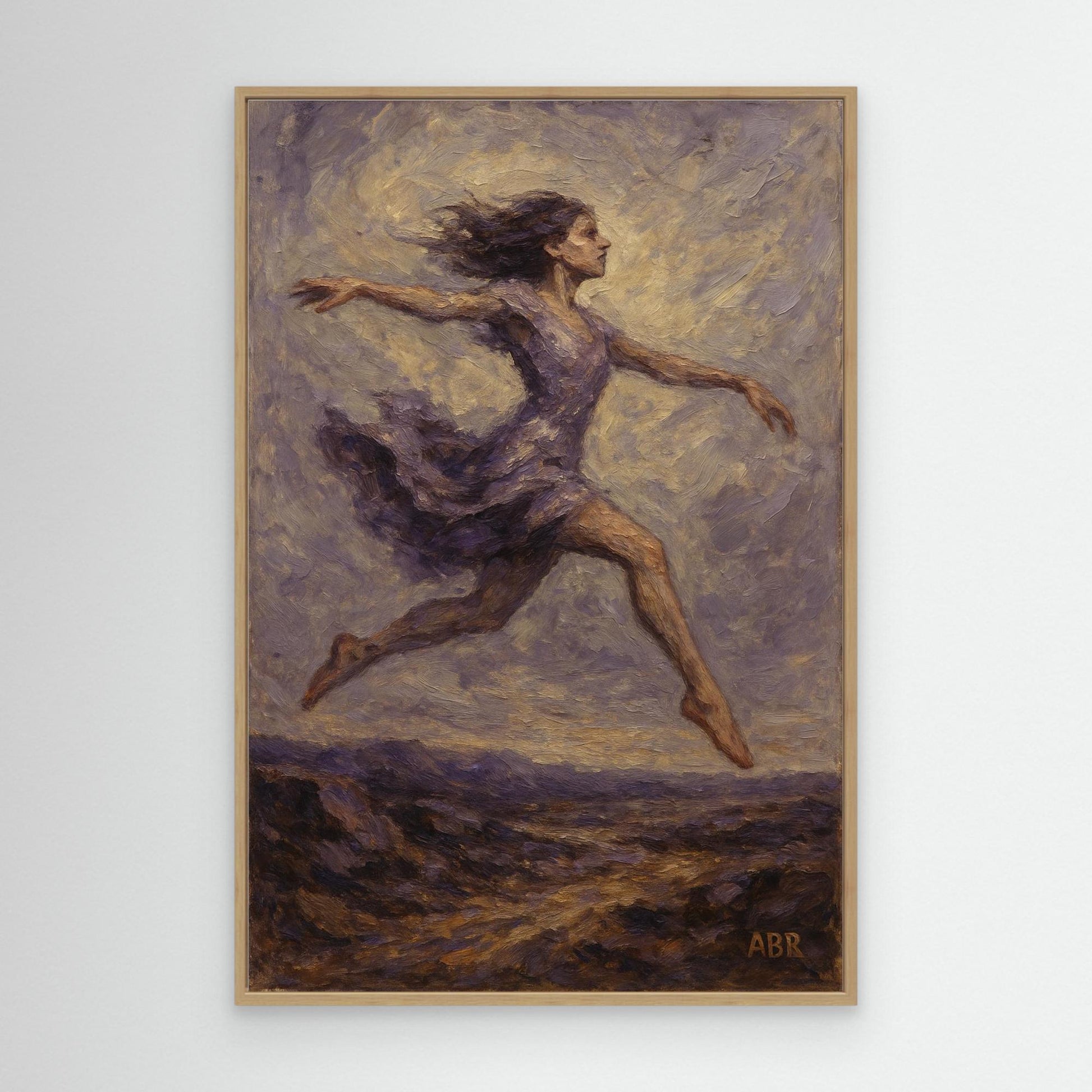 Graceful Woman in Motion Wall Print