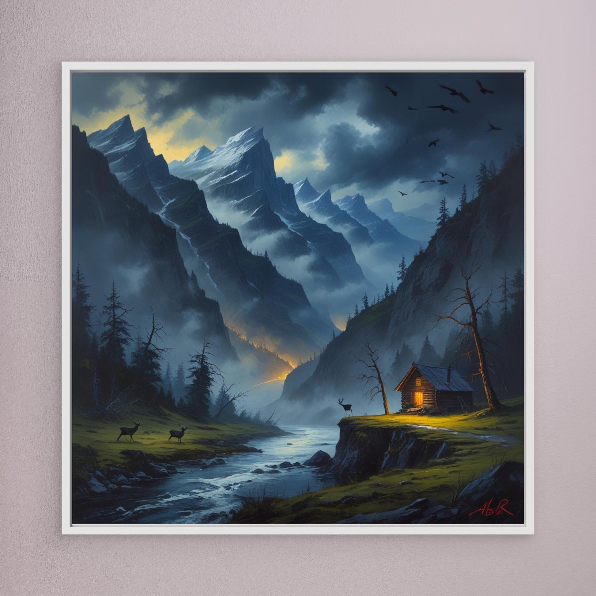 Twilight Refuge – Cozy Cabin in Dramatic Mountain Valley