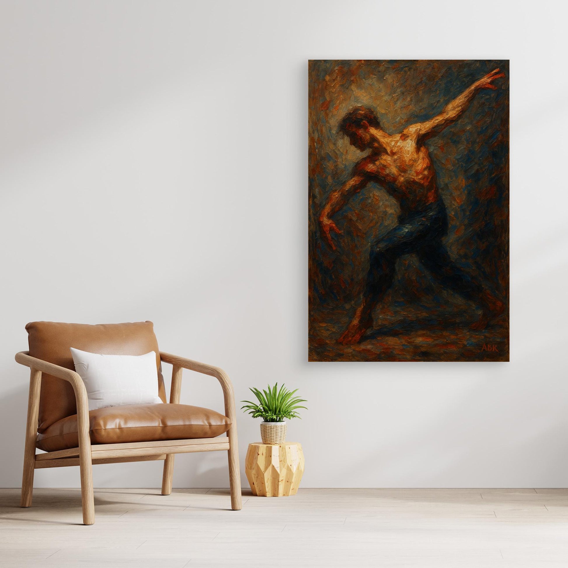 Figurative Dancer Canvas Wall Art