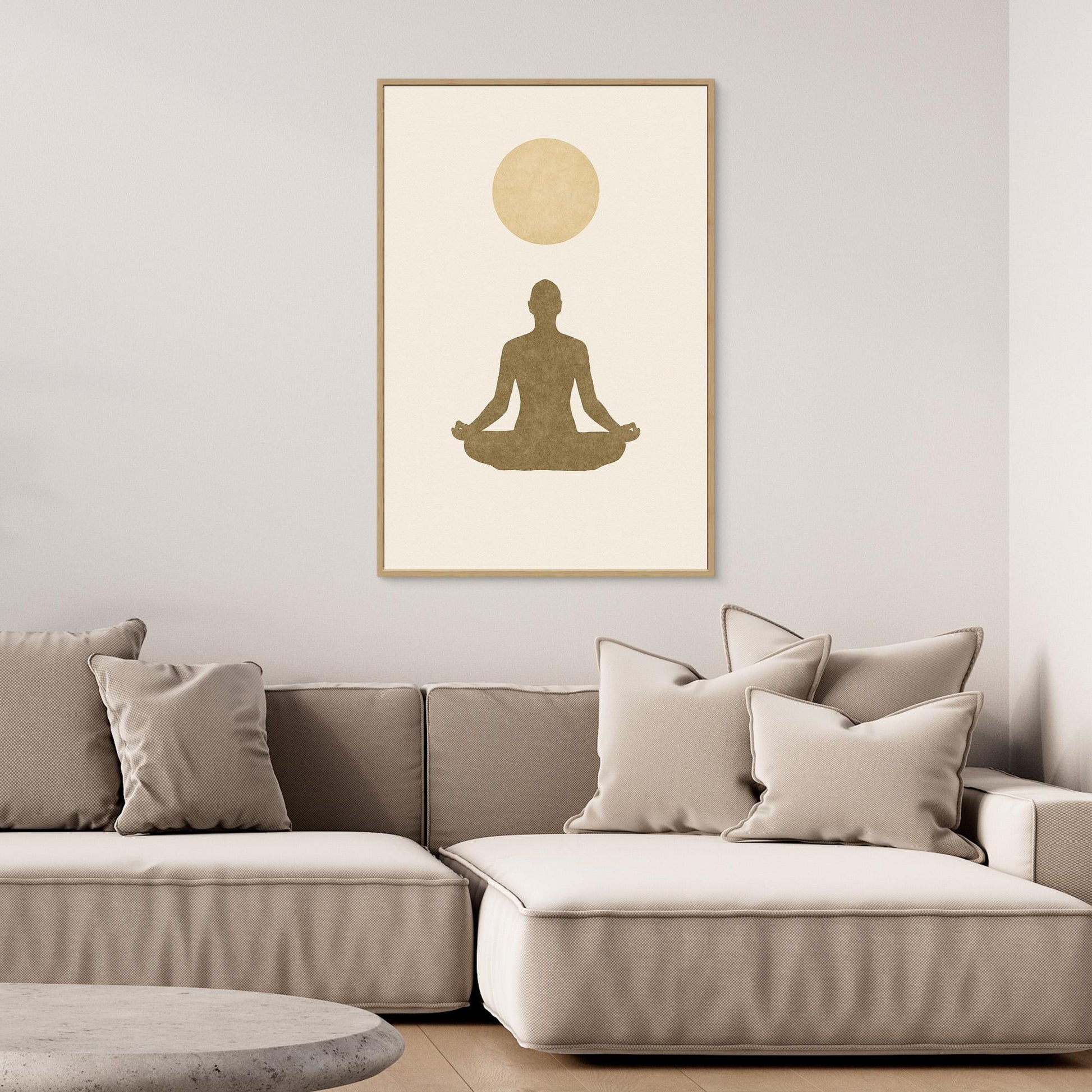 Inner Light – Minimalist Meditation Canvas Wall Art