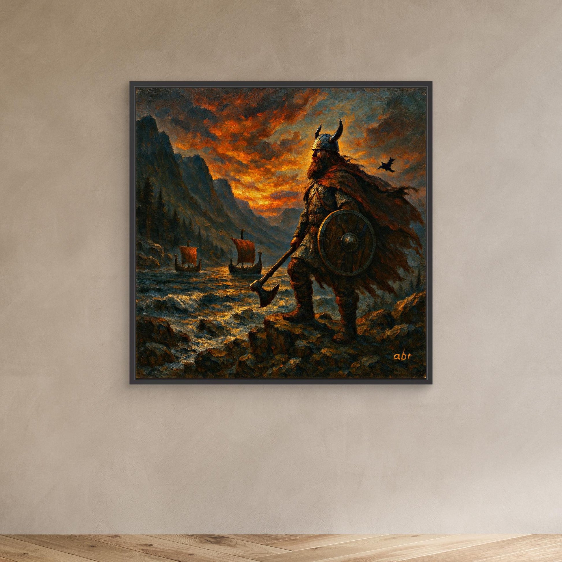 Viking Hero Canvas Wall Art Print