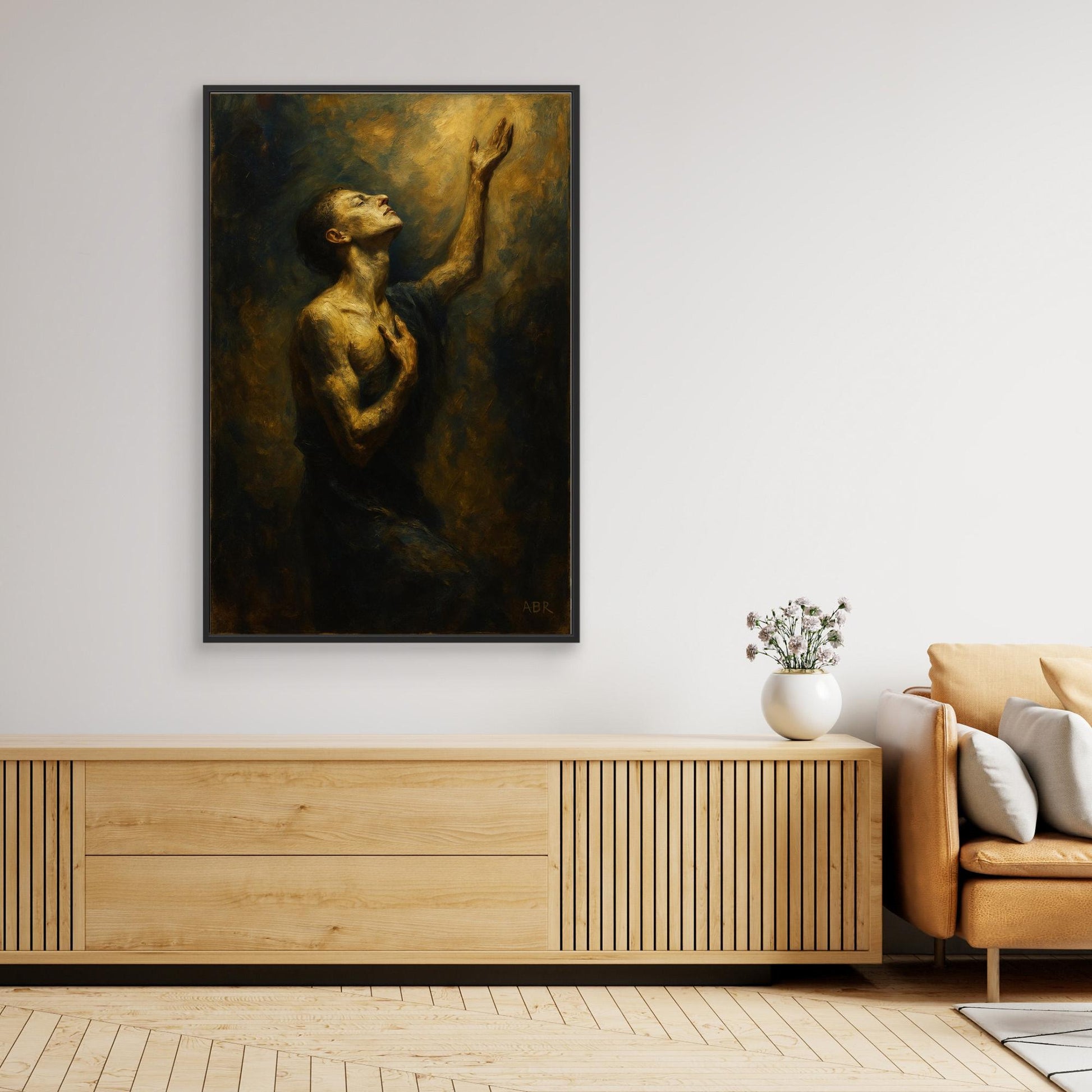 Golden Light Figurative Canvas Wall Art