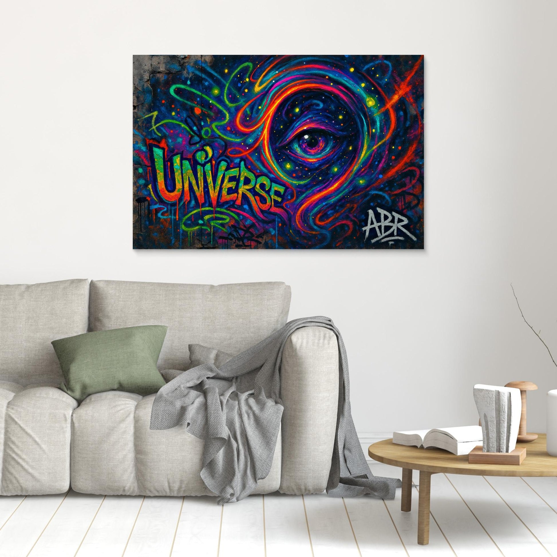 Cosmic Eye Graffiti Canvas Wall Art