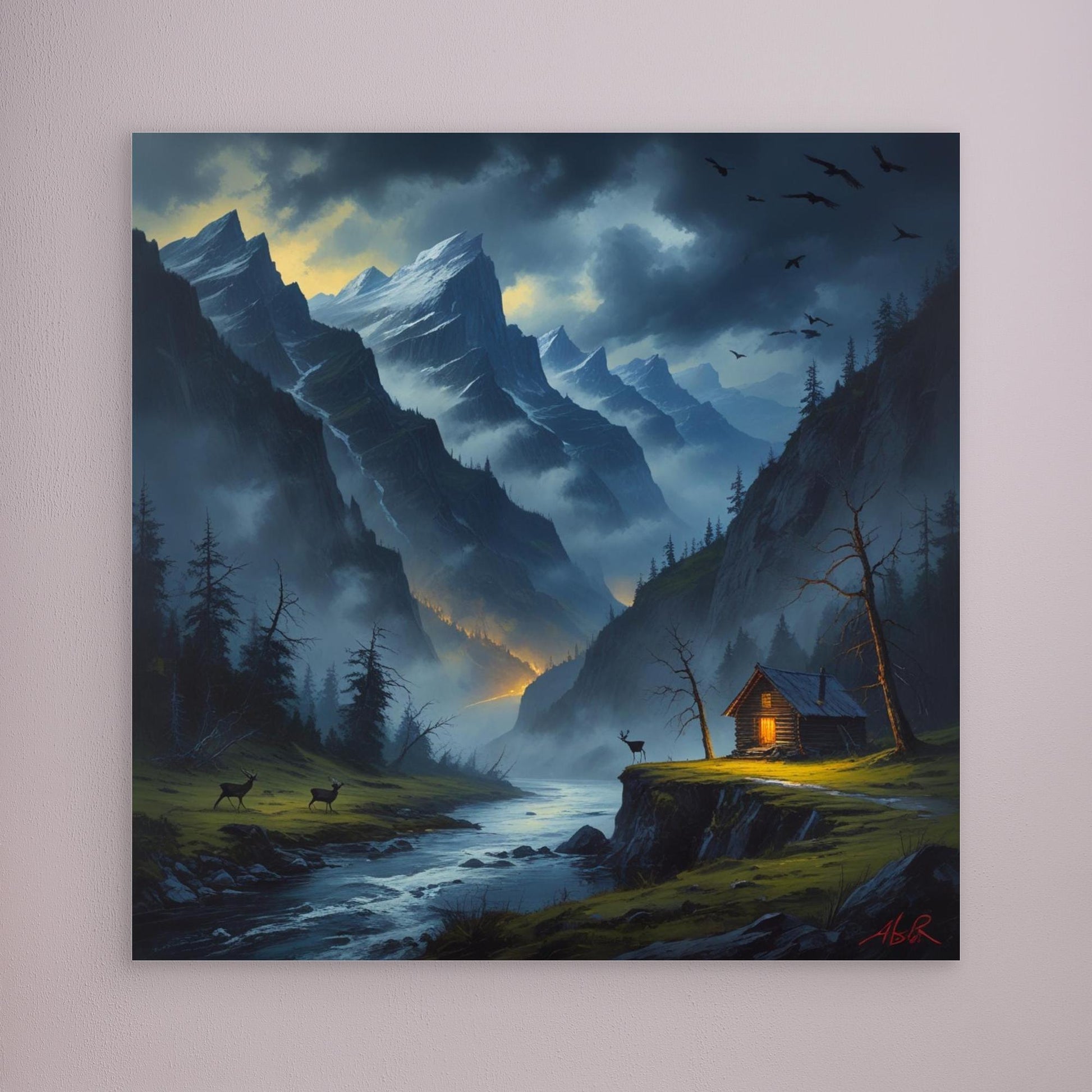 Twilight Refuge – Cozy Cabin in Dramatic Mountain Valley