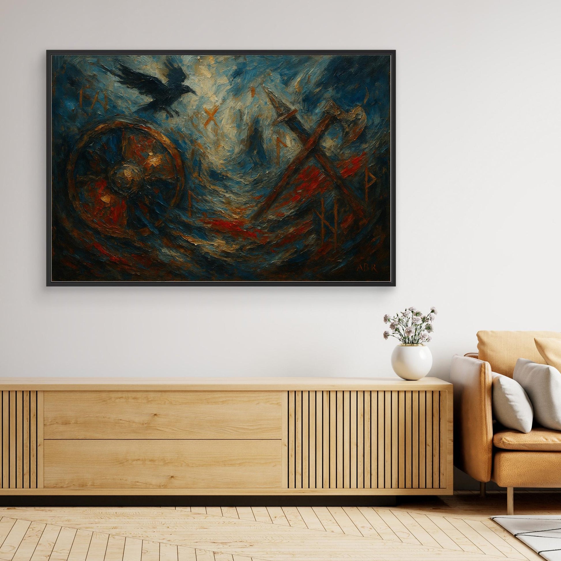 Viking Rune Canvas Wall Art