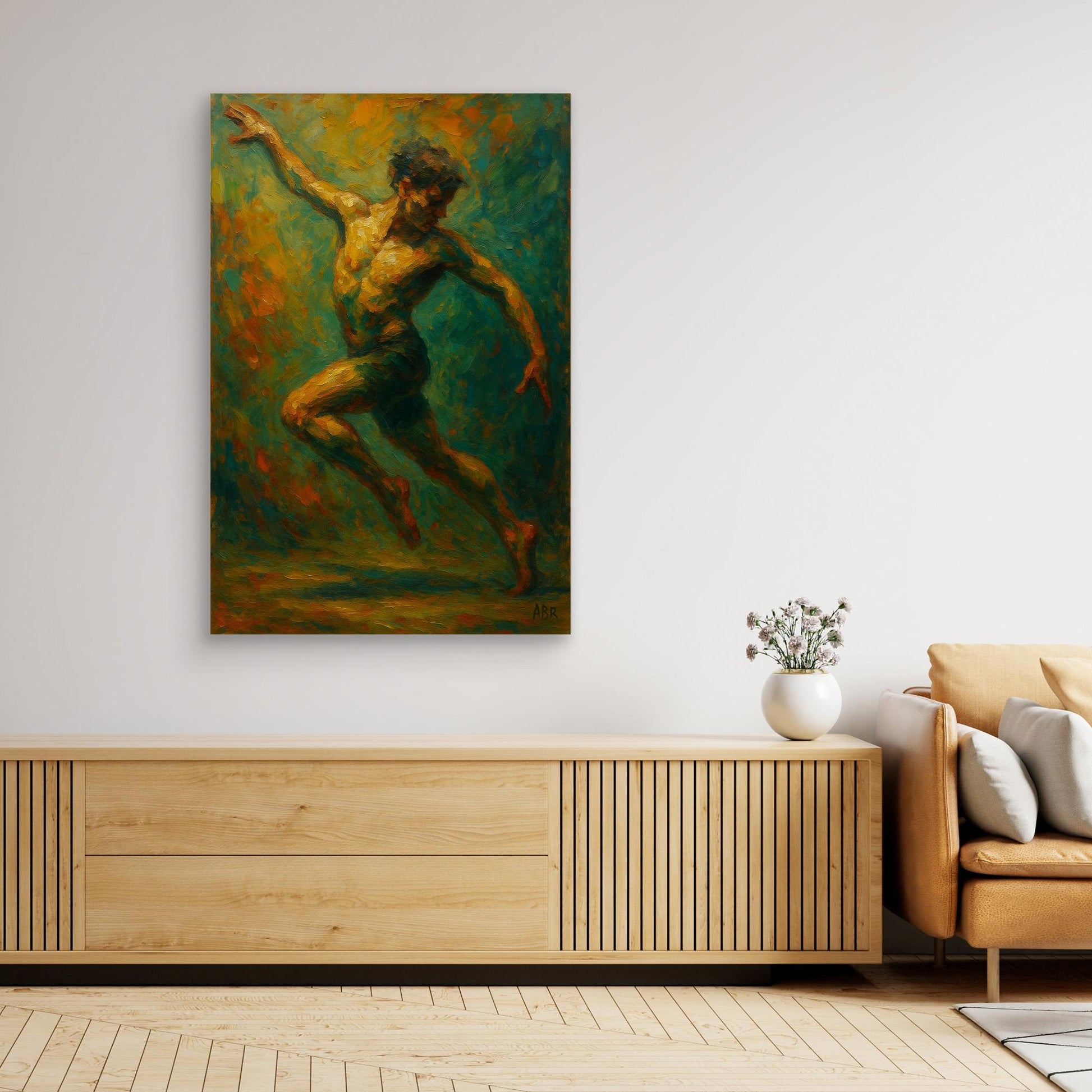 Dynamic Figurative Dancer Wall Art