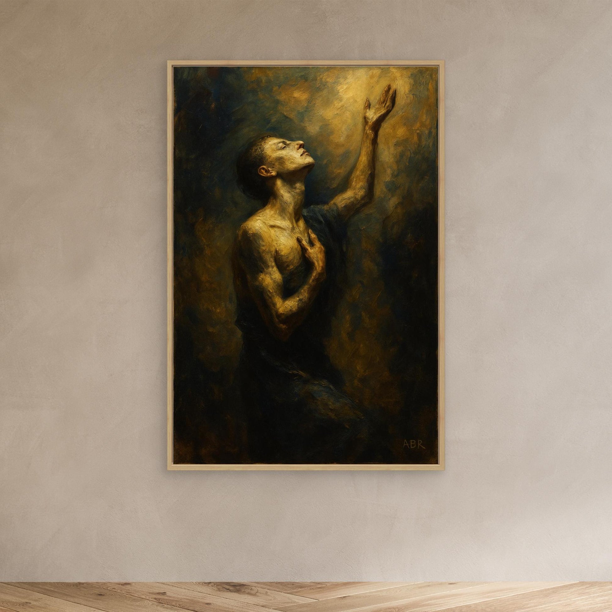 Golden Light Figurative Canvas Wall Art