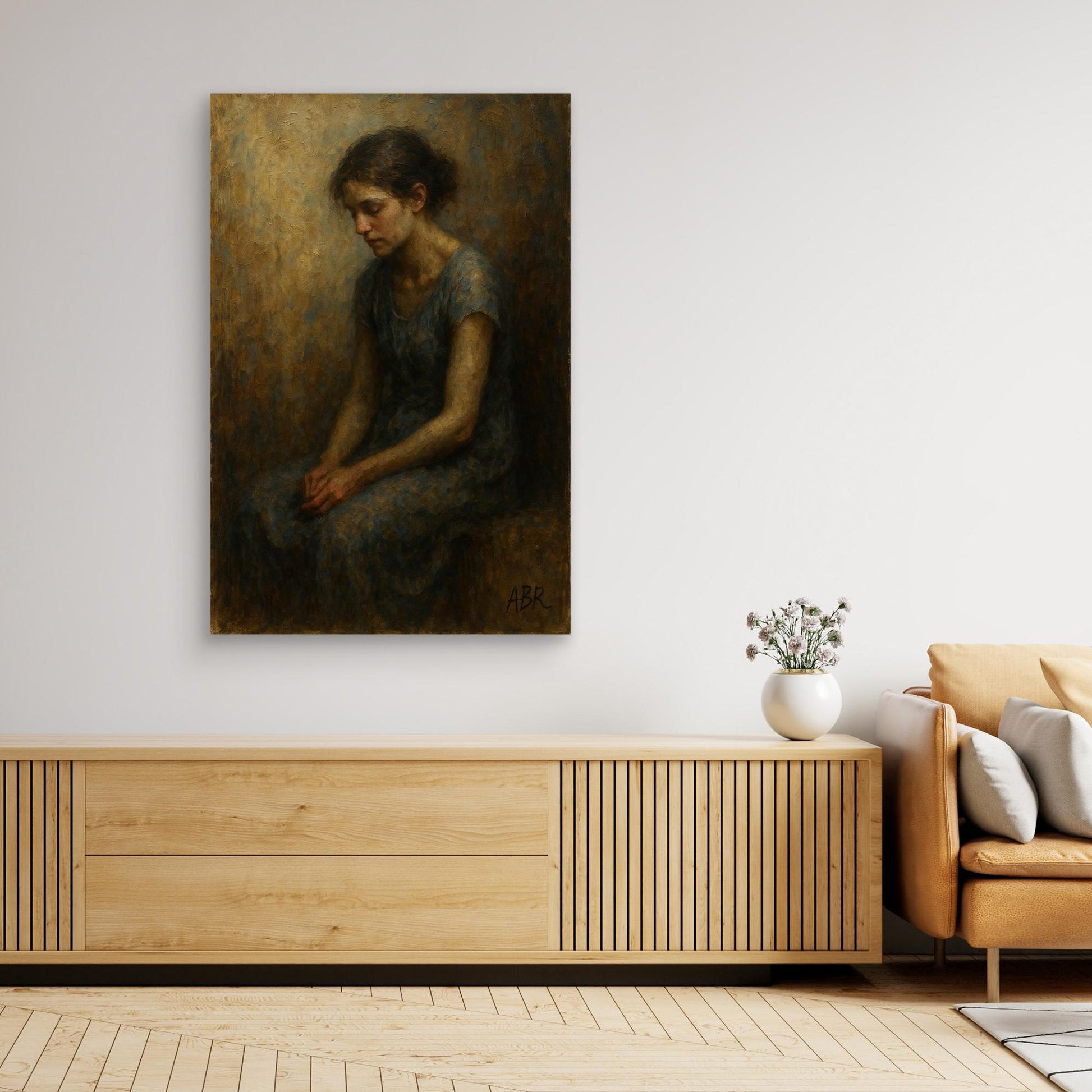 Emotional Portrait Canvas Wall Art