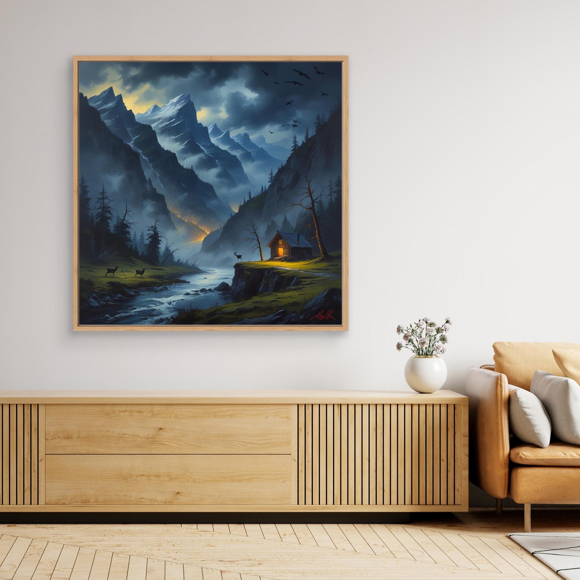 Twilight Refuge – Cozy Cabin in Dramatic Mountain Valley