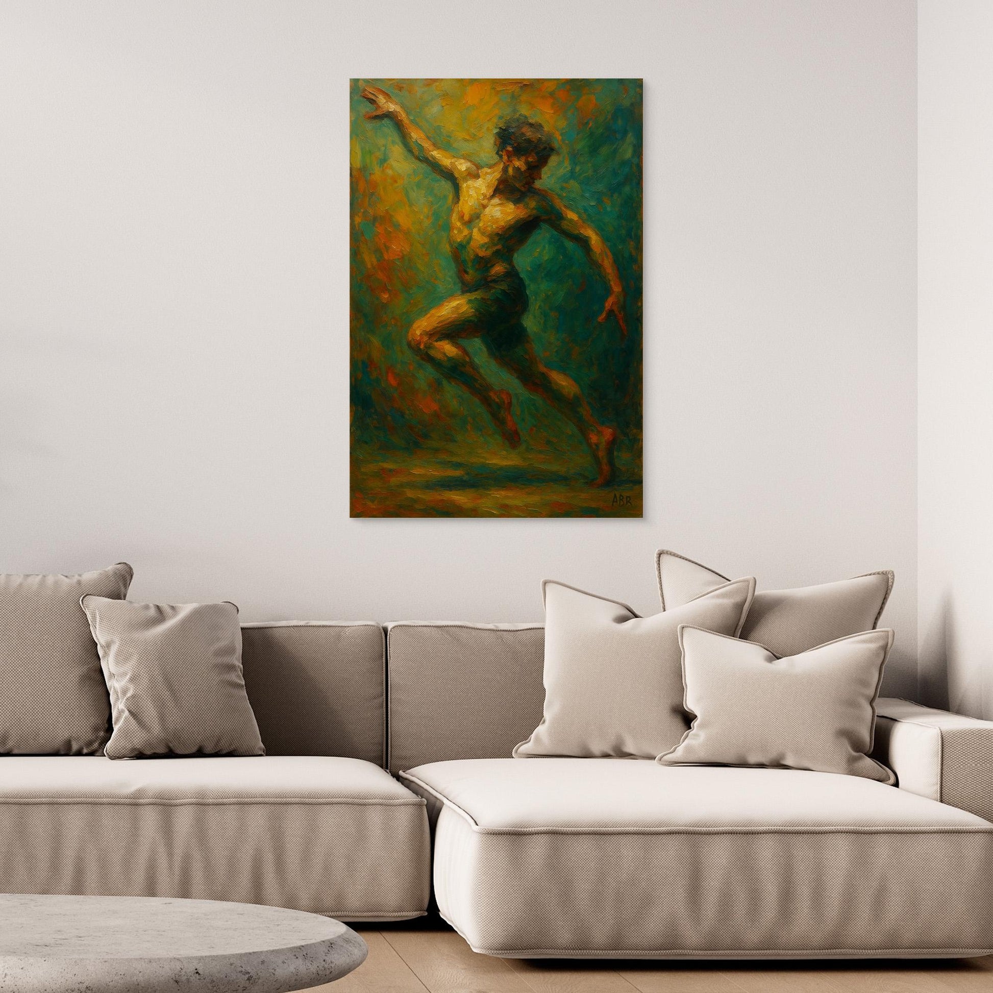 Dynamic Figurative Dancer Wall Art