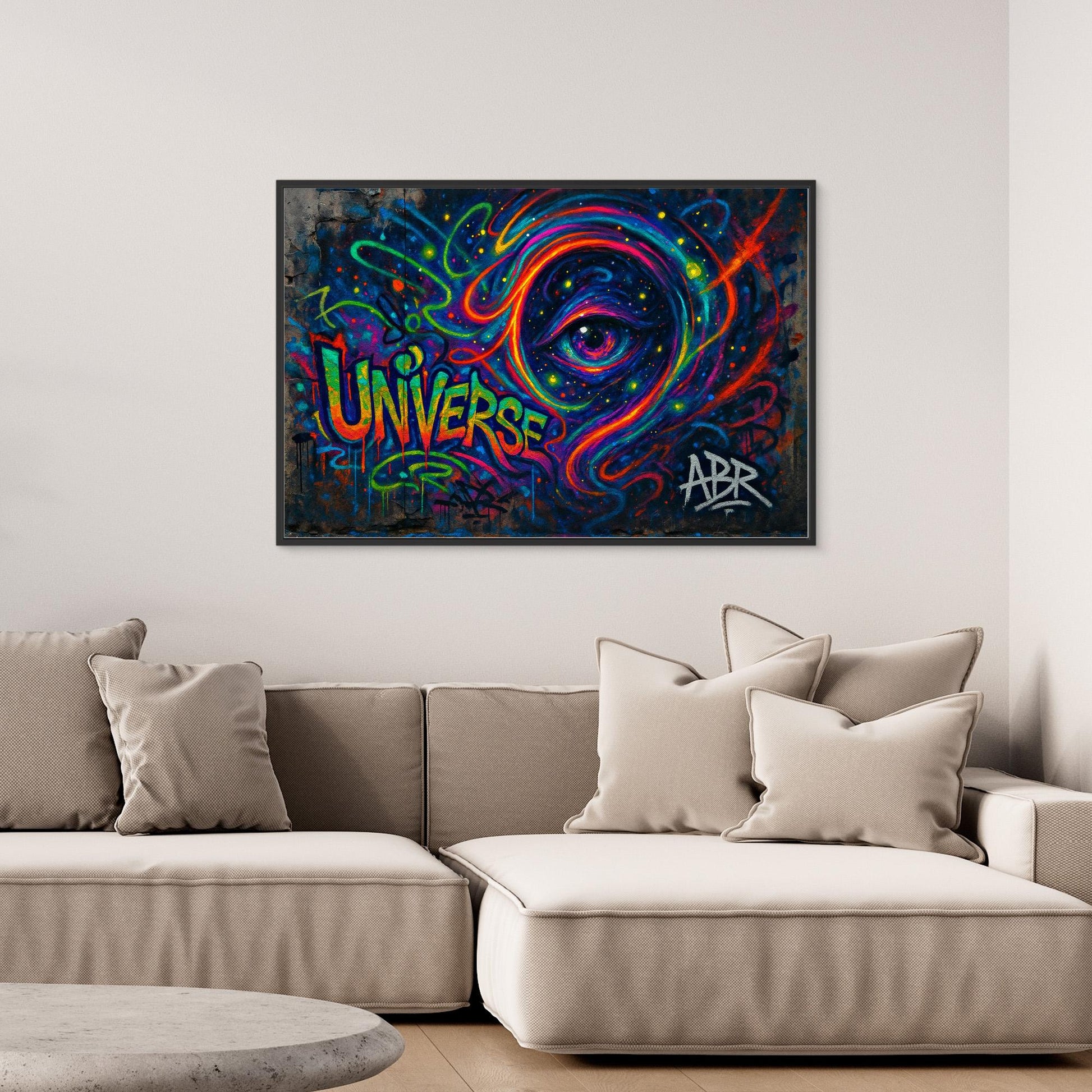Cosmic Eye Graffiti Canvas Wall Art