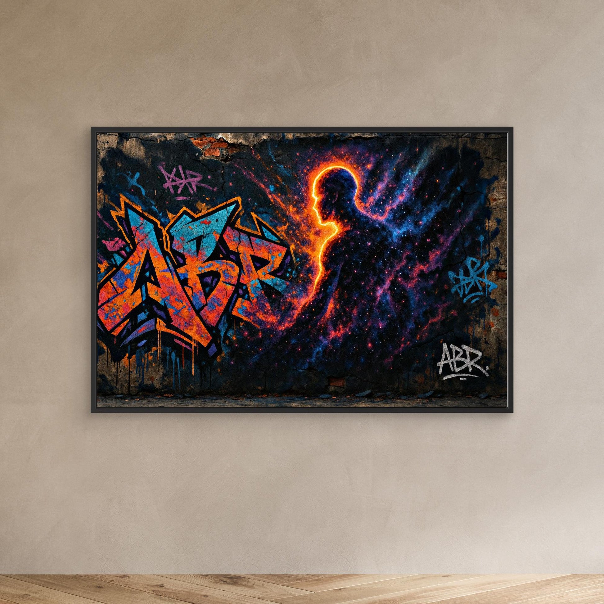 Galactic Silhouette Canvas Wall Art 