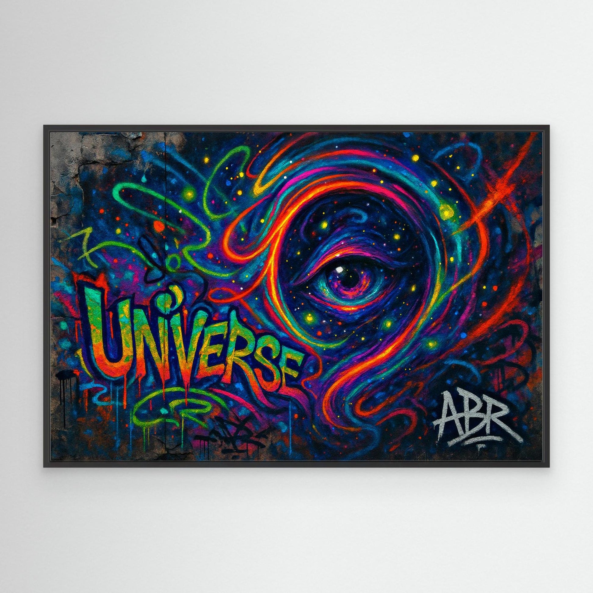 Cosmic Eye Graffiti Canvas Wall Art