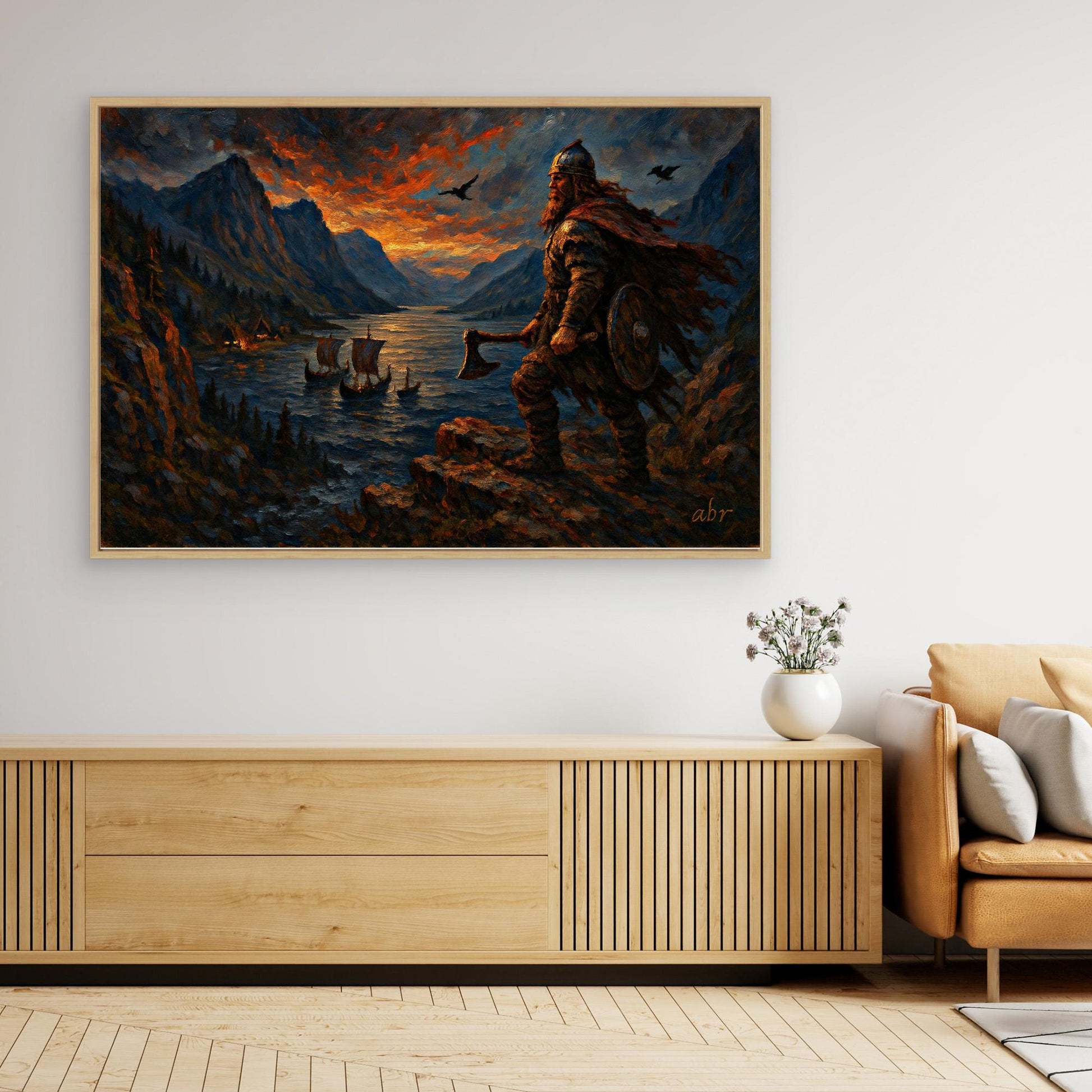 Viking Warrior Canvas Wall Art