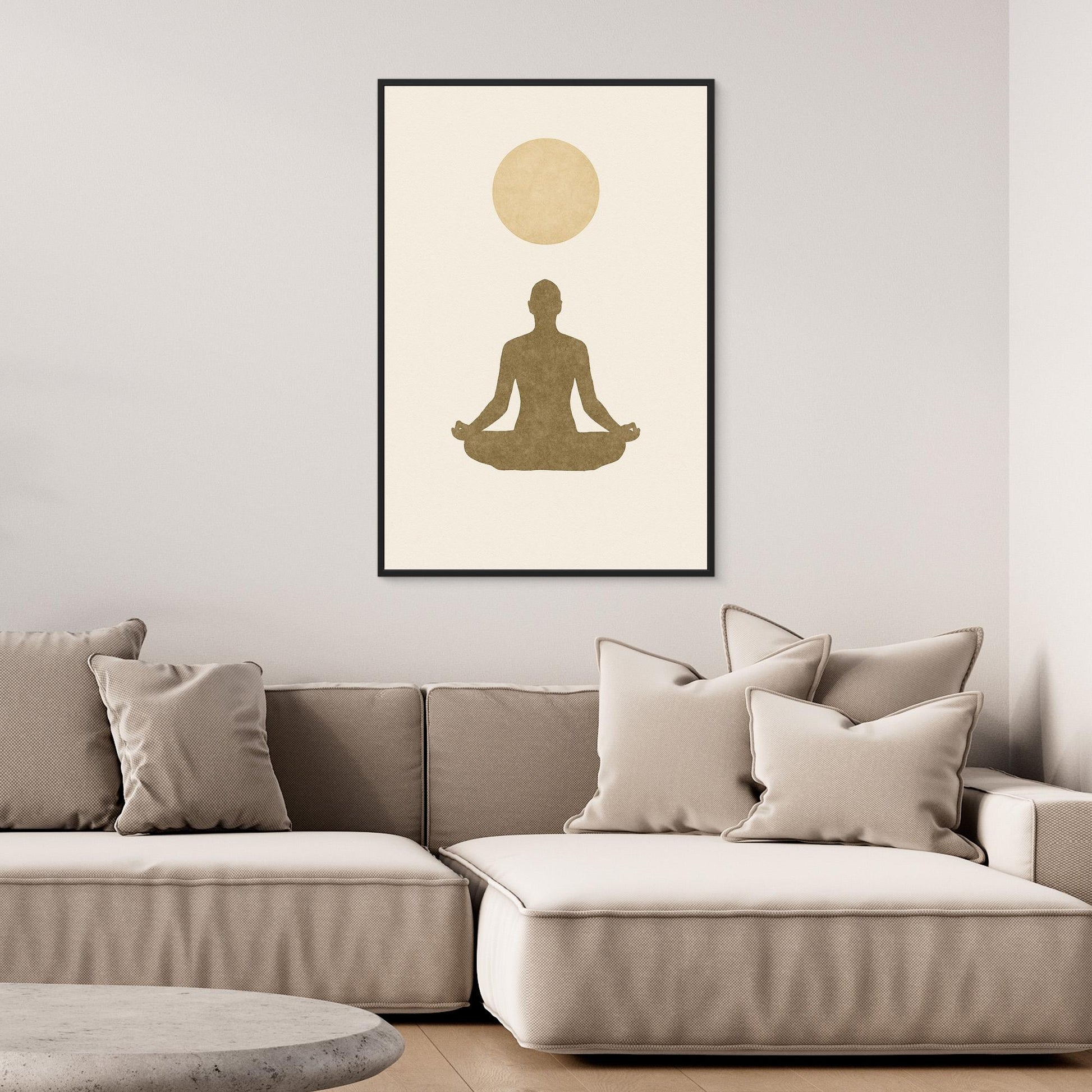 Inner Light – Minimalist Meditation Canvas Wall Art