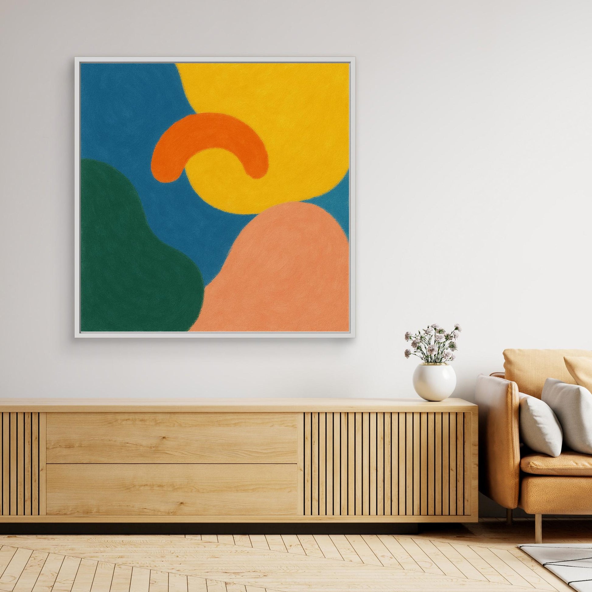 Playful Shapes – Colorful Geometric Abstract Canvas Print