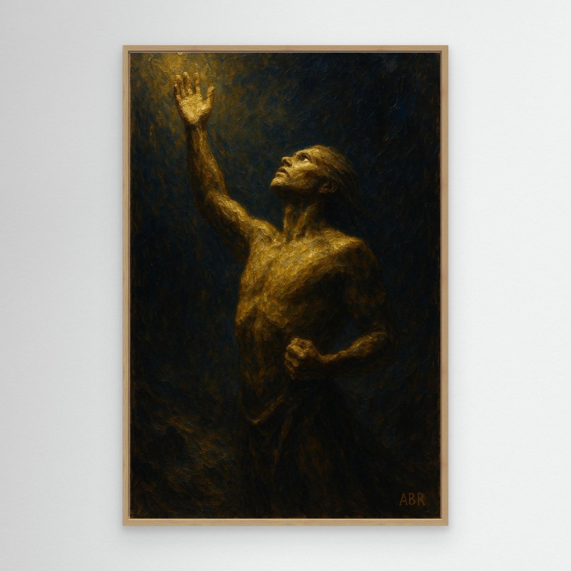 Reaching Toward Light – Figurative Canvas Wall Art