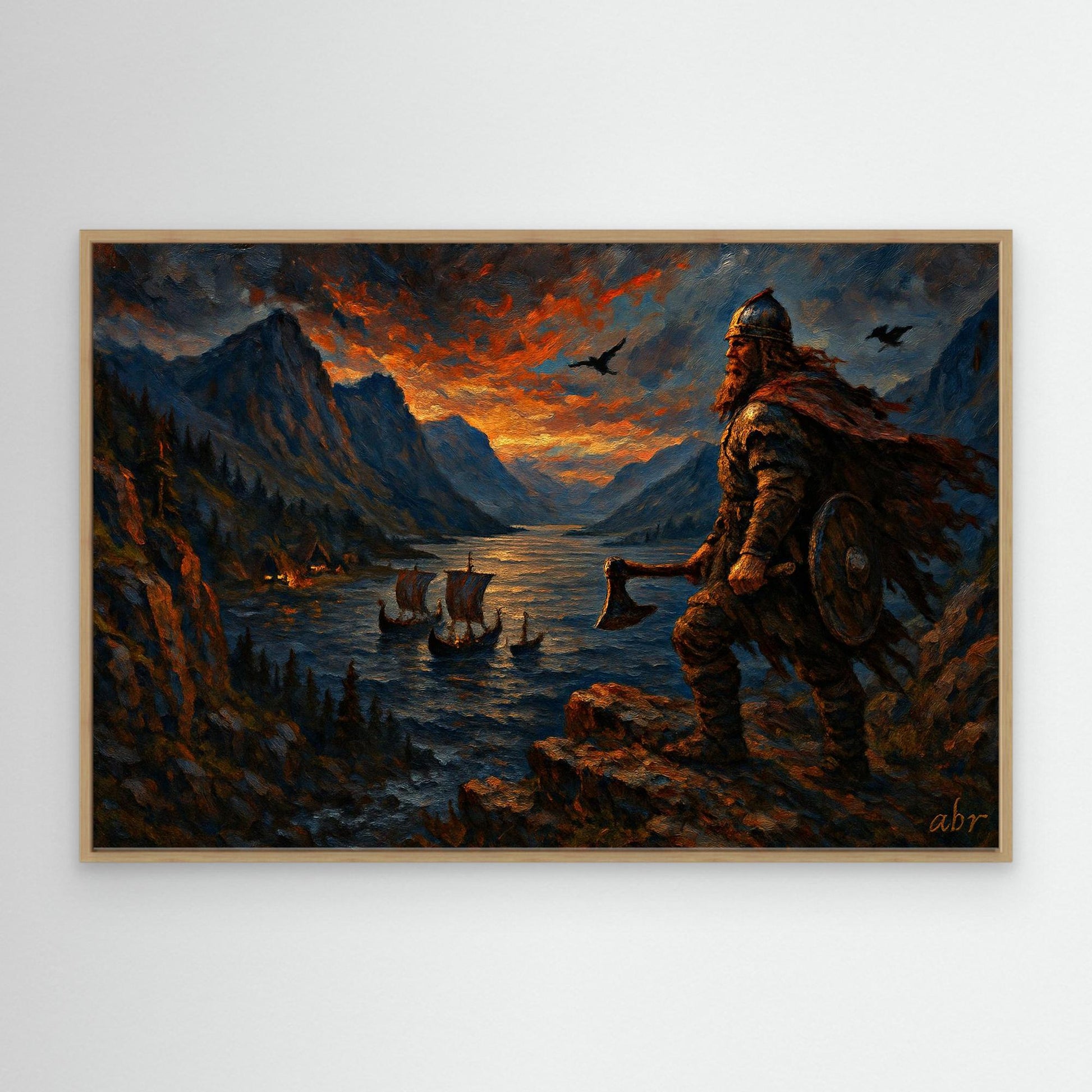 Viking Warrior Canvas Wall Art