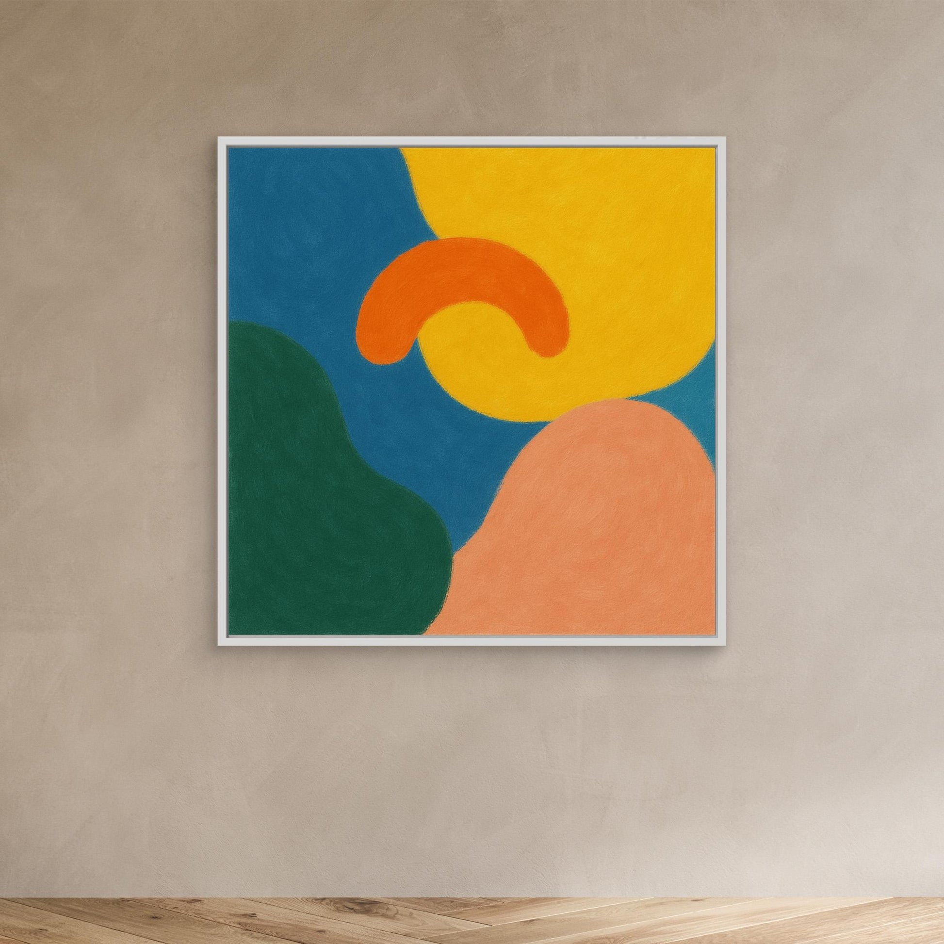 Playful Shapes – Colorful Geometric Abstract Canvas Print