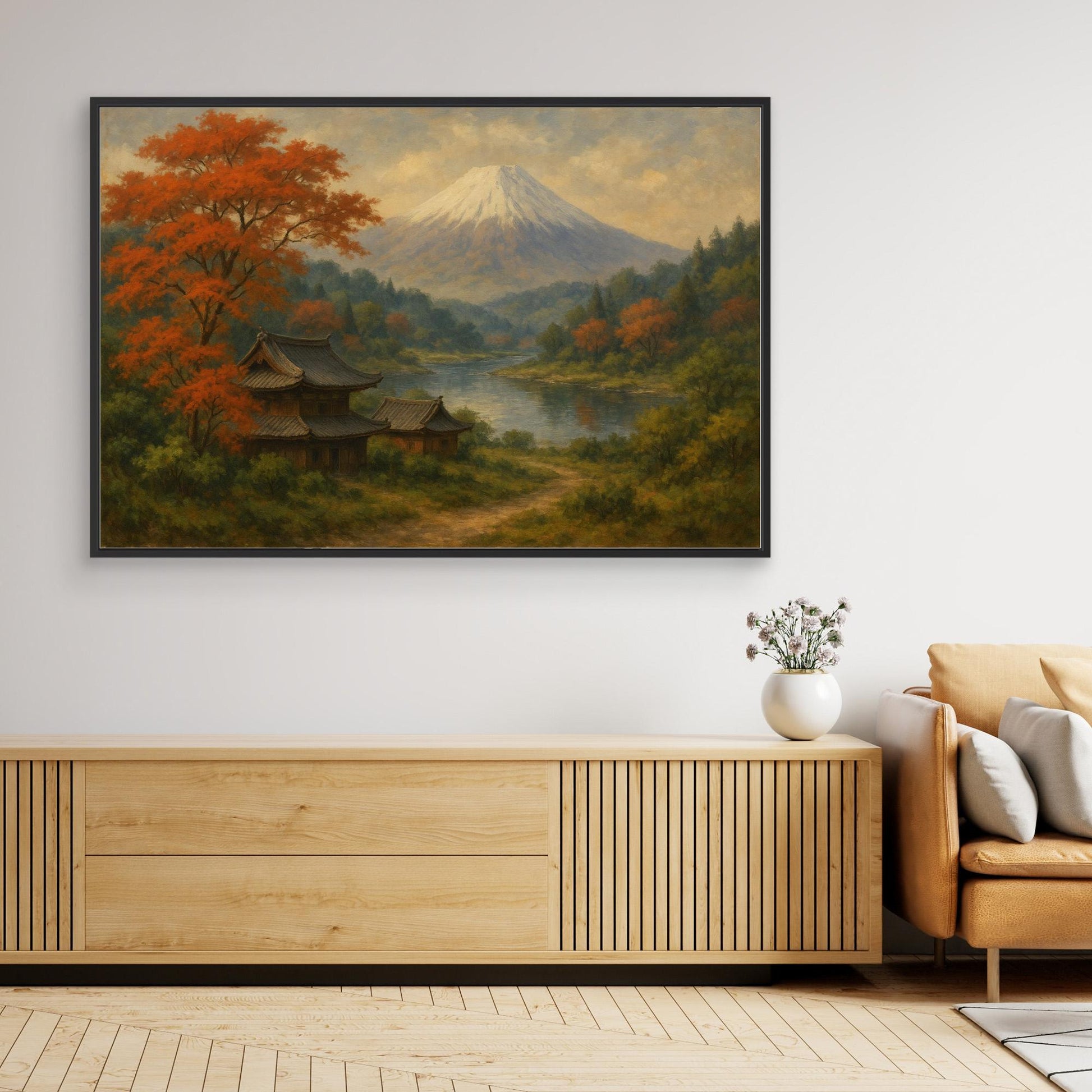 Mount Fuji Serenity – Japanese Landscape Canvas Wall Art