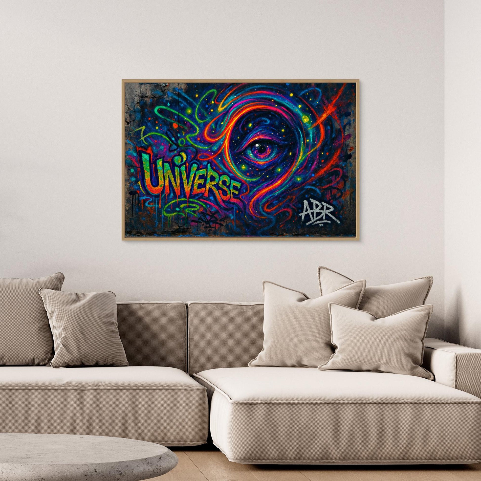 Cosmic Eye Graffiti Canvas Wall Art