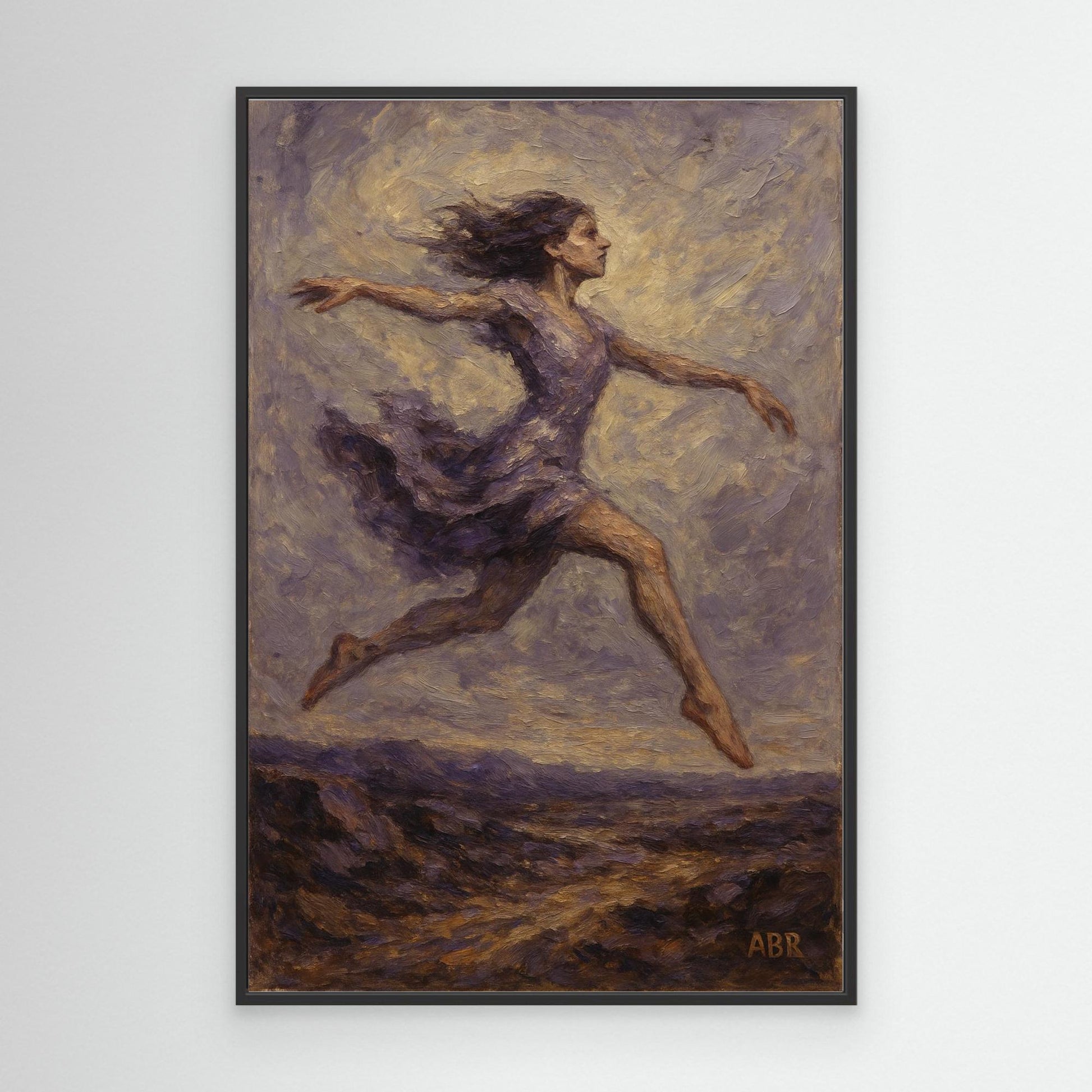 Graceful Woman in Motion Wall Print