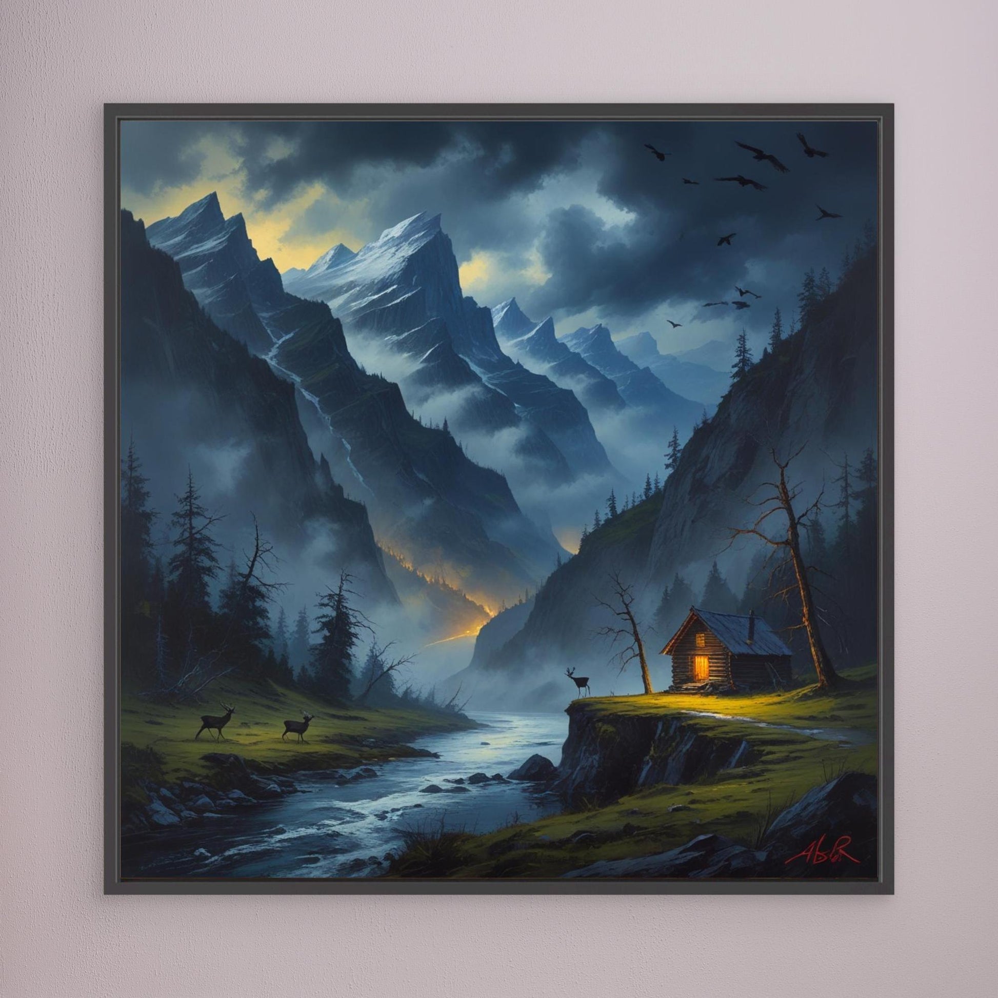 Twilight Refuge – Cozy Cabin in Dramatic Mountain Valley