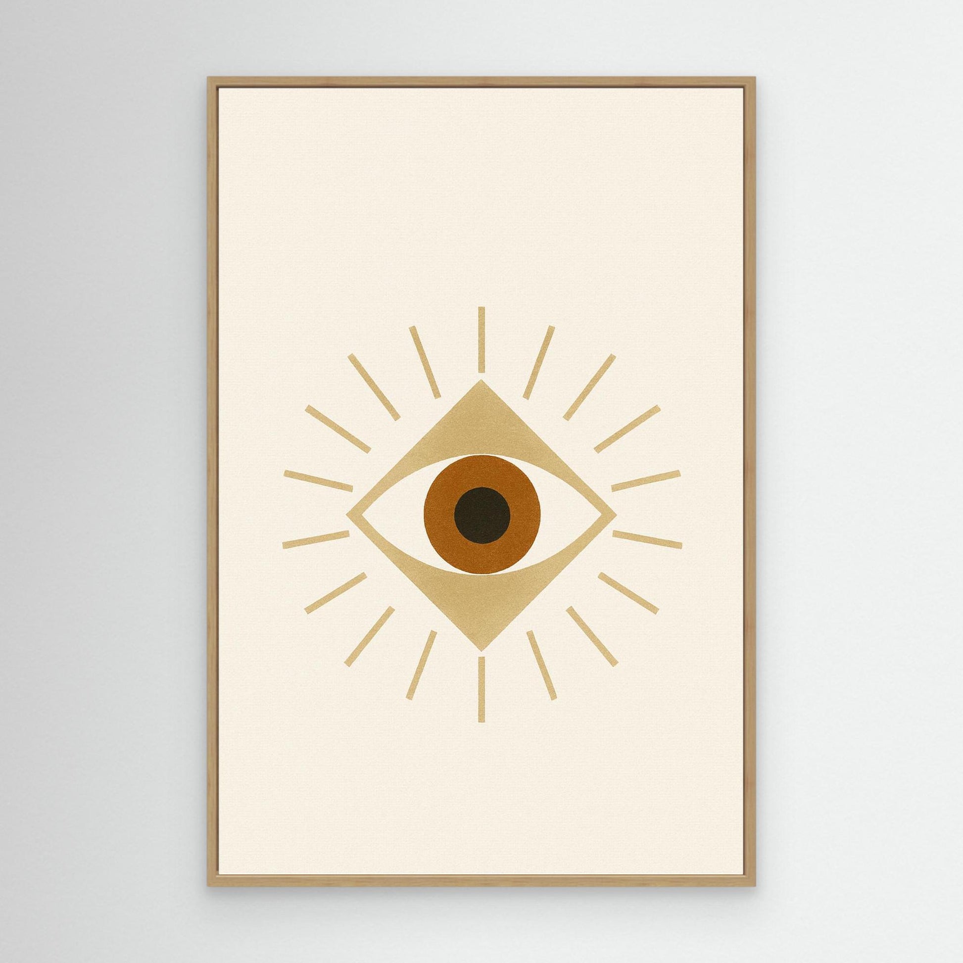 The All-Seeing Eye – Minimalist Spiritual Canvas Wall Art