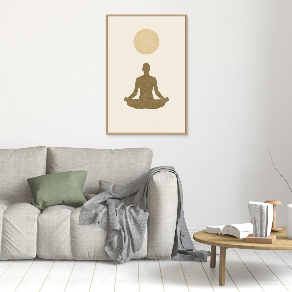 Inner Light – Minimalist Meditation Canvas Wall Art