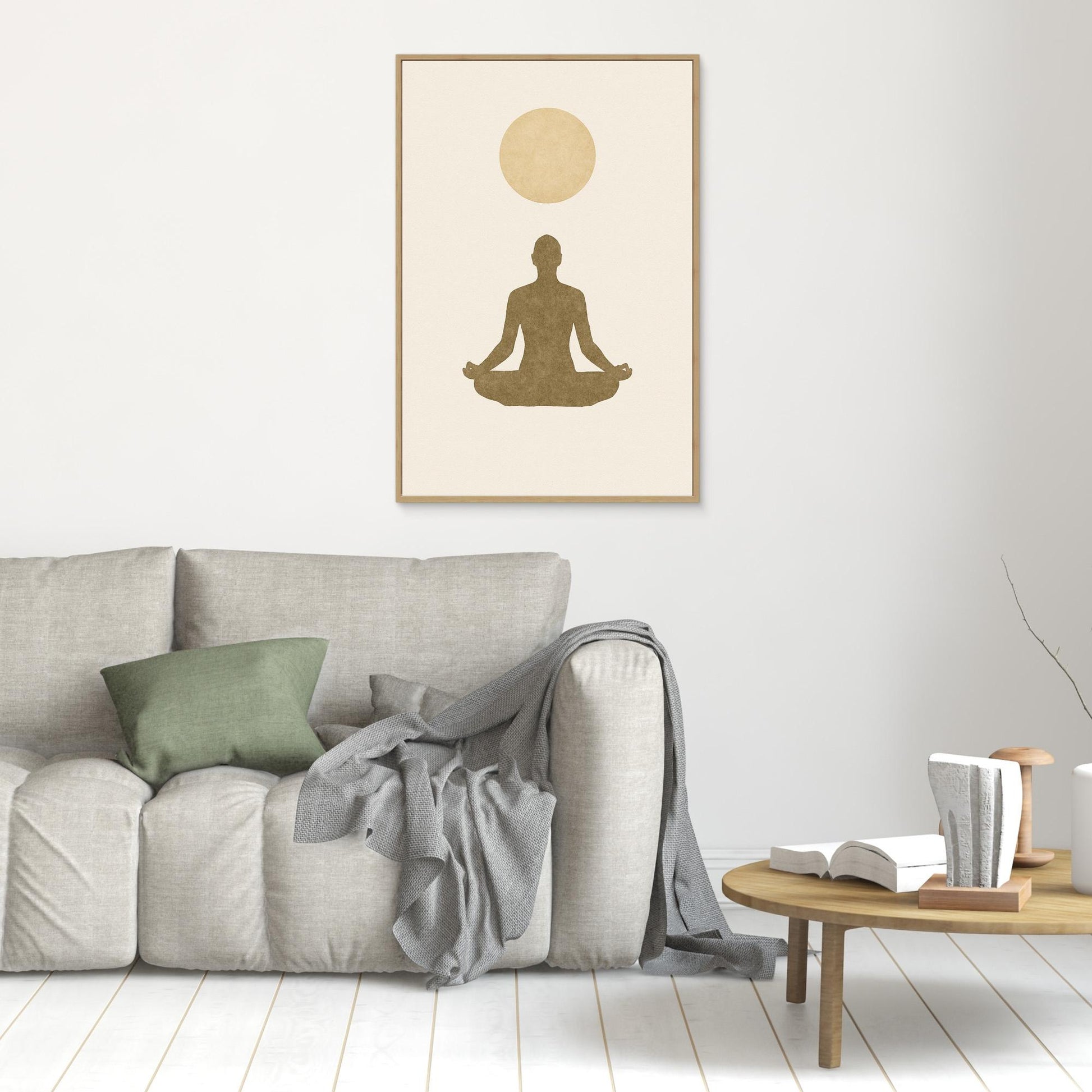 Inner Light – Minimalist Meditation Canvas Wall Art