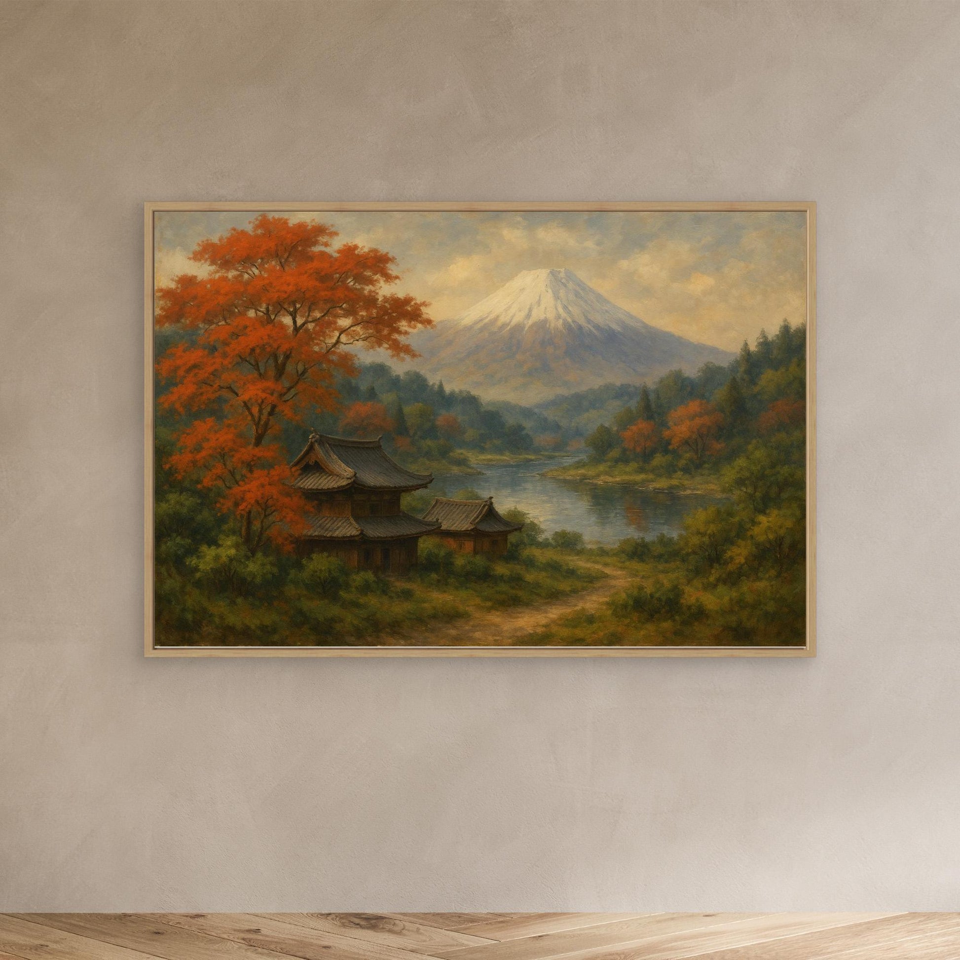 Mount Fuji Serenity – Japanese Landscape Canvas Wall Art