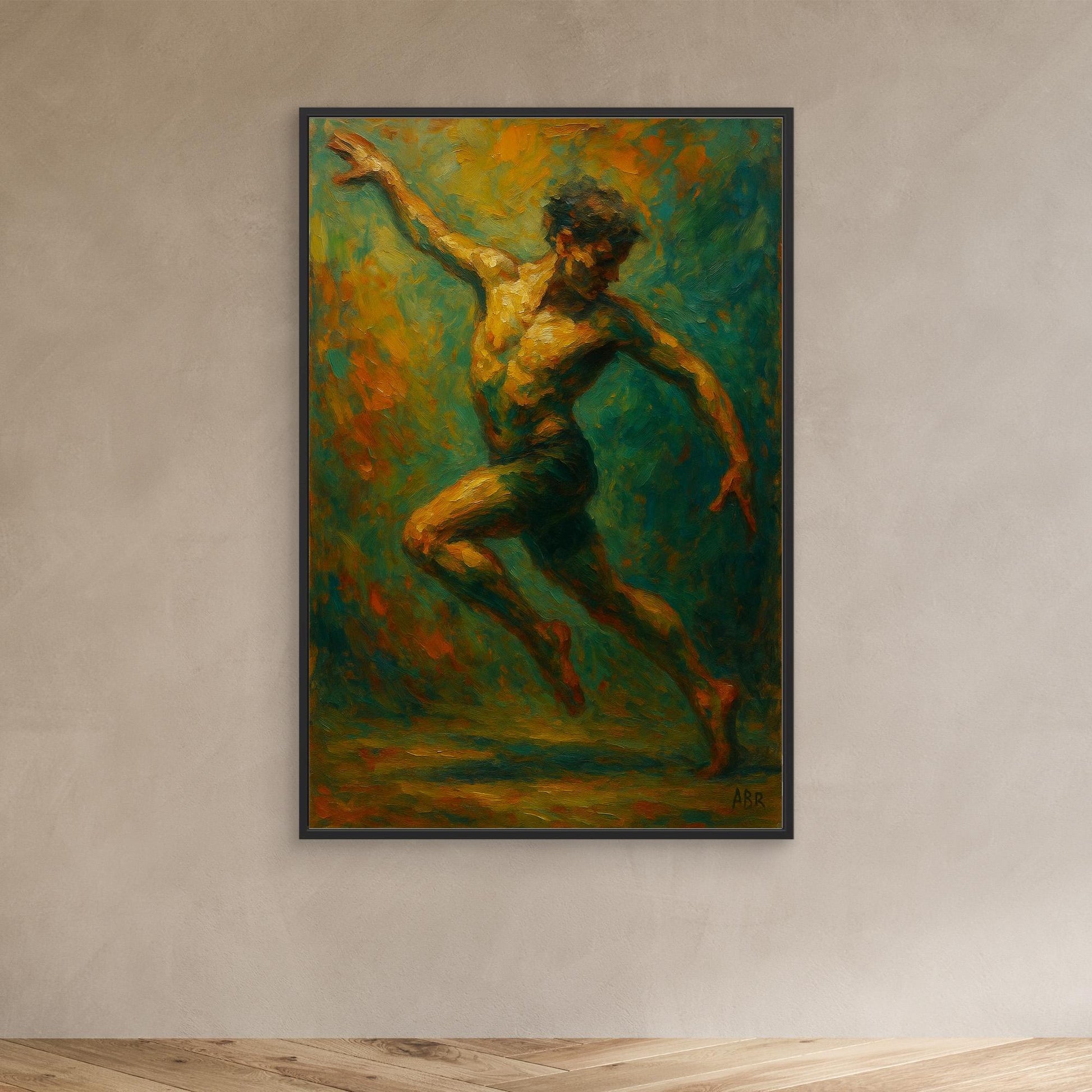 Dynamic Figurative Dancer Wall Art