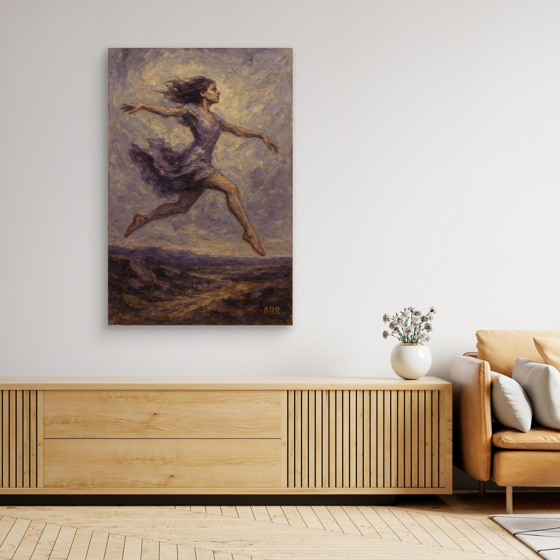 Graceful Woman in Motion Wall Print
