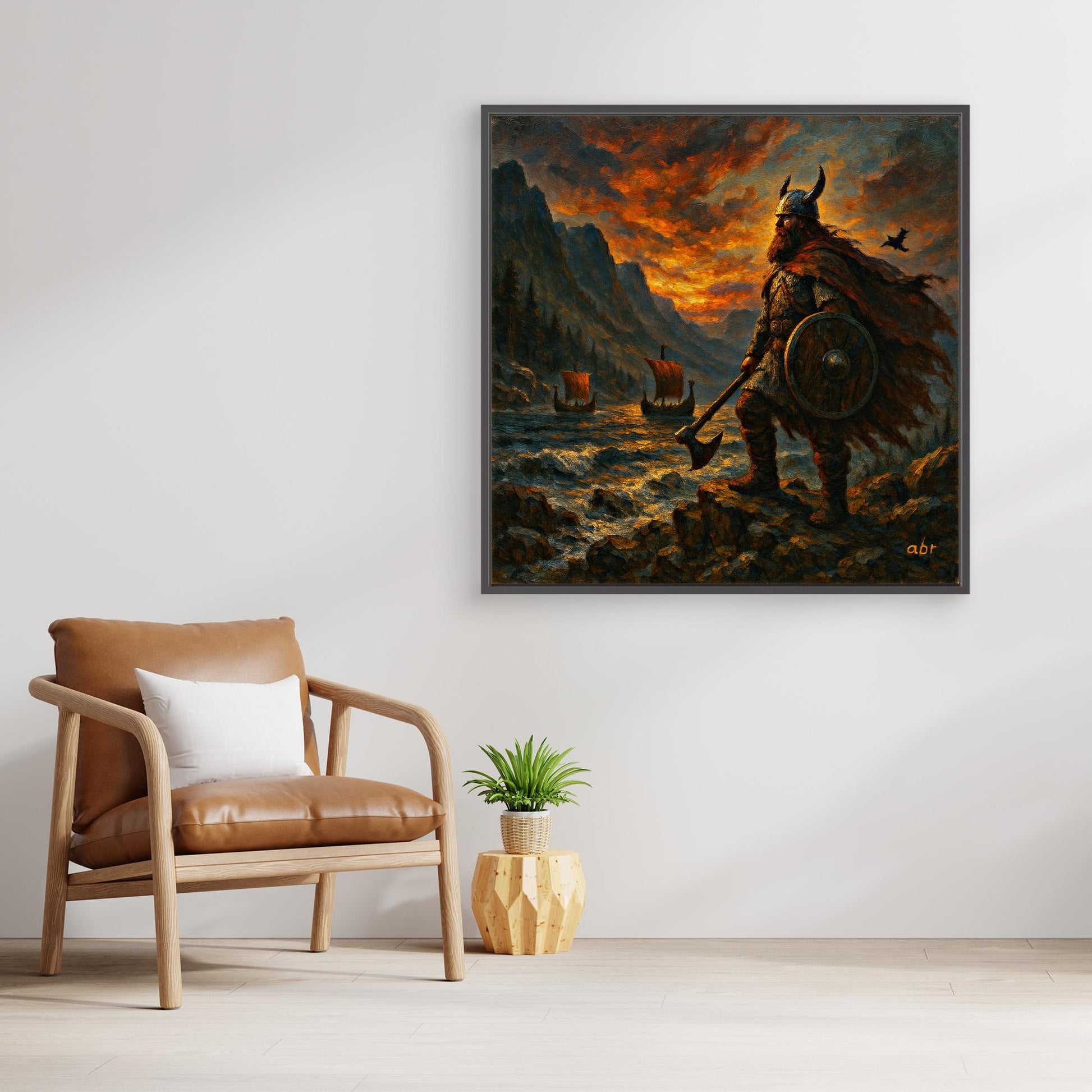 Viking Hero Canvas Wall Art Print