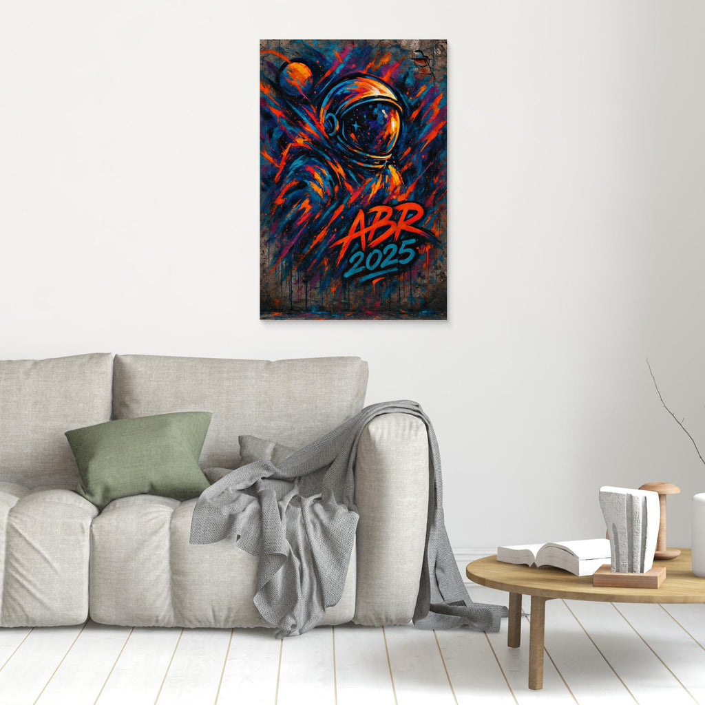 Graffiti Astronaut Canvas Wall Art – Space Street Style Print