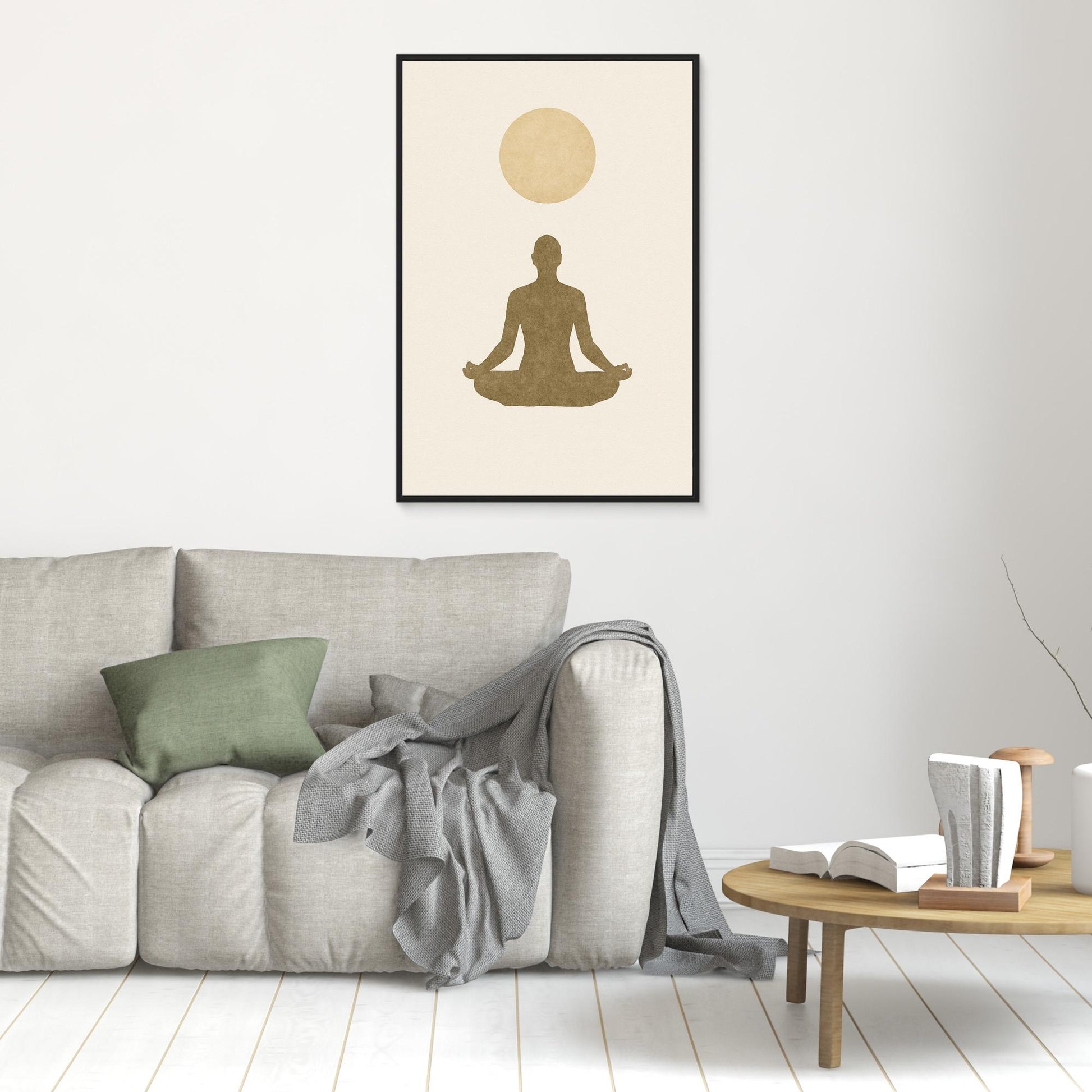 Inner Light – Minimalist Meditation Canvas Wall Art