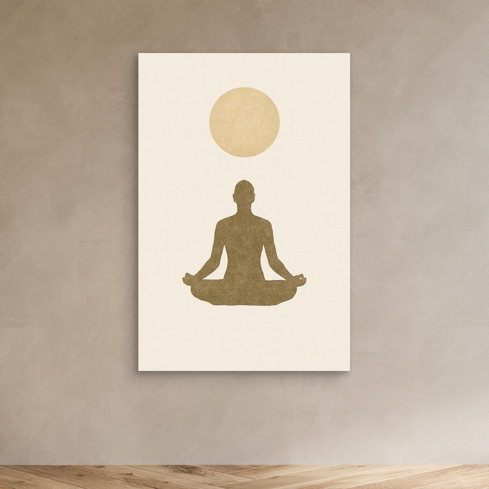 Inner Light – Minimalist Meditation Canvas Wall Art