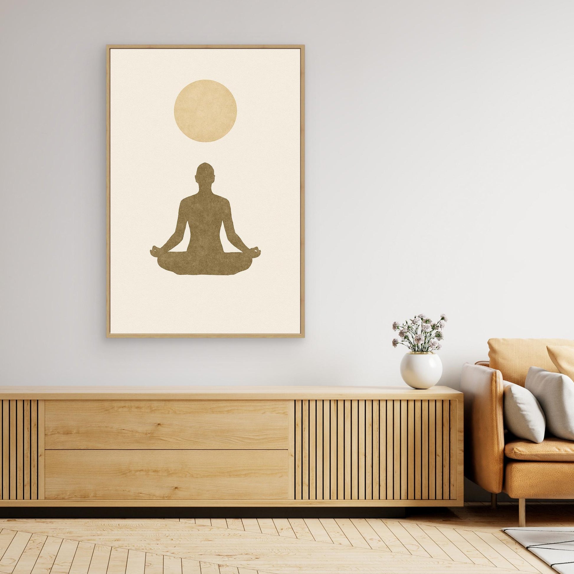 Inner Light – Minimalist Meditation Canvas Wall Art
