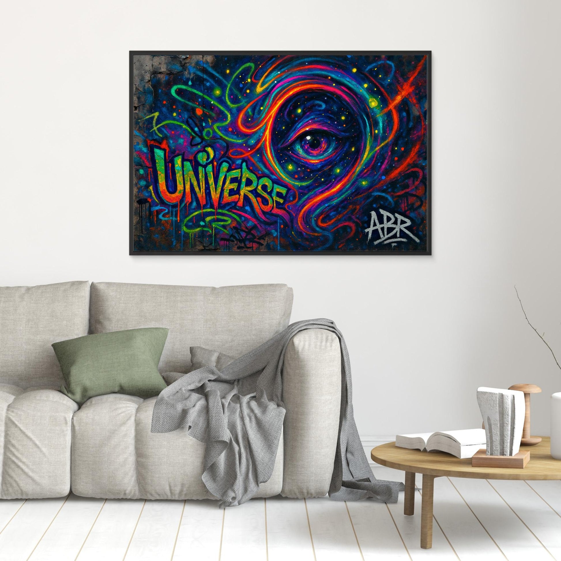 Cosmic Eye Graffiti Canvas Wall Art