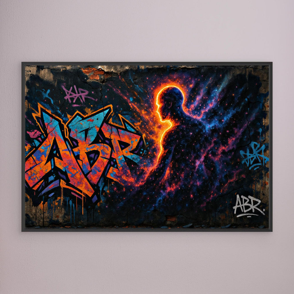 Galactic Silhouette Canvas Wall Art 