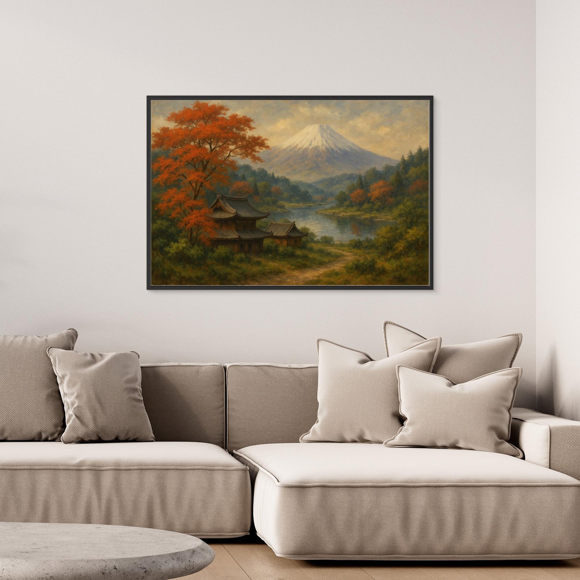 Mount Fuji Serenity – Japanese Landscape Canvas Wall Art