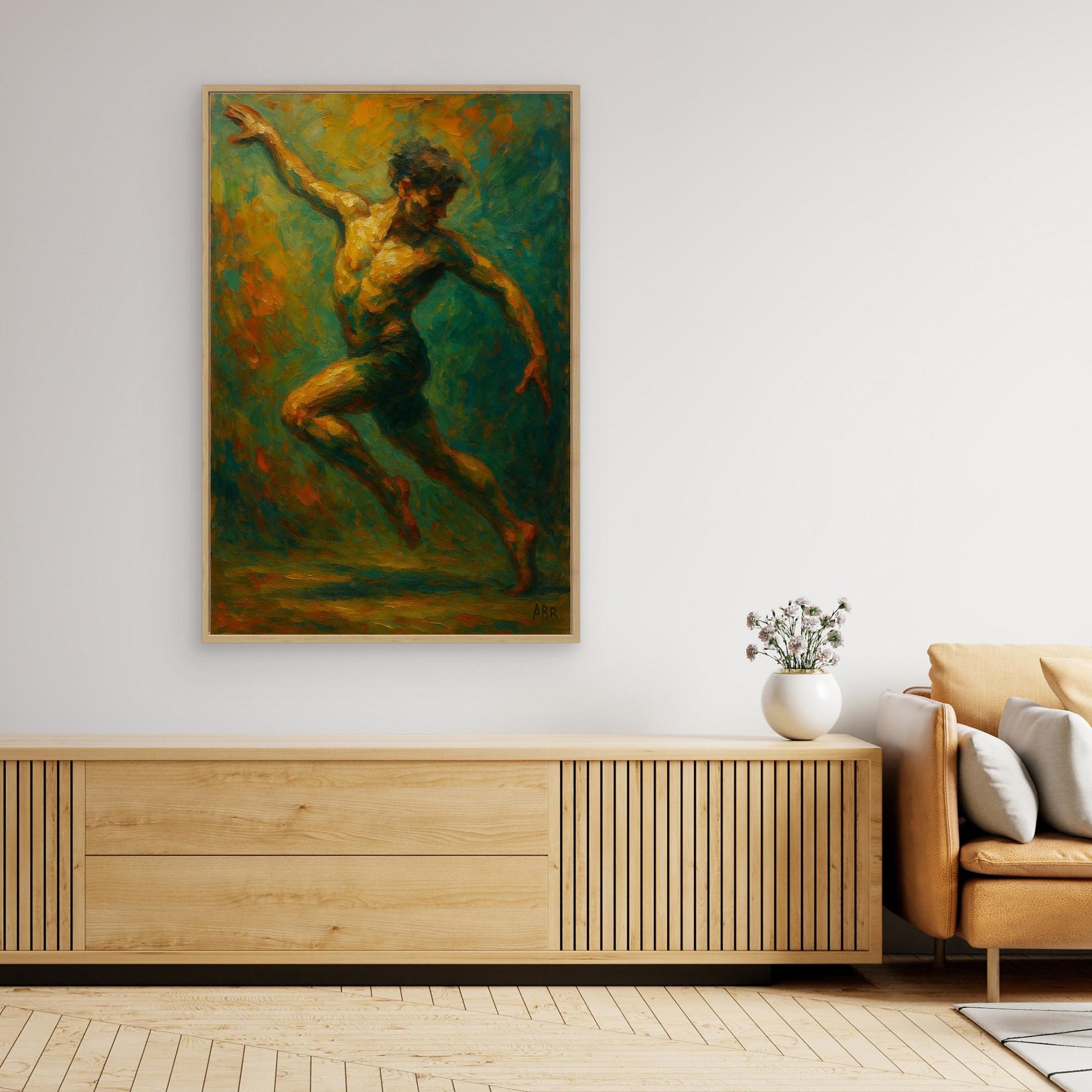 Dynamic Figurative Dancer Wall Art