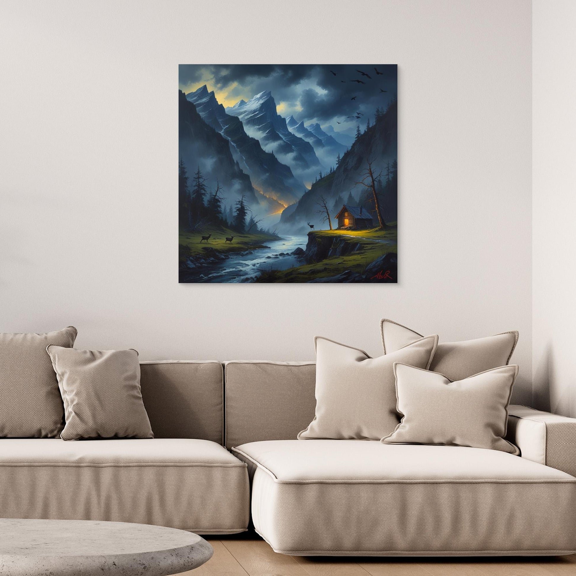 Twilight Refuge – Cozy Cabin in Dramatic Mountain Valley