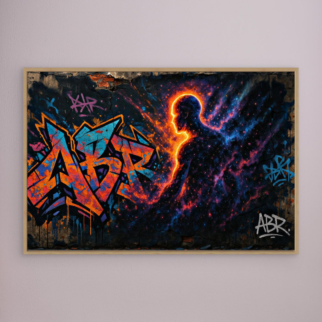 Galactic Silhouette Canvas Wall Art 