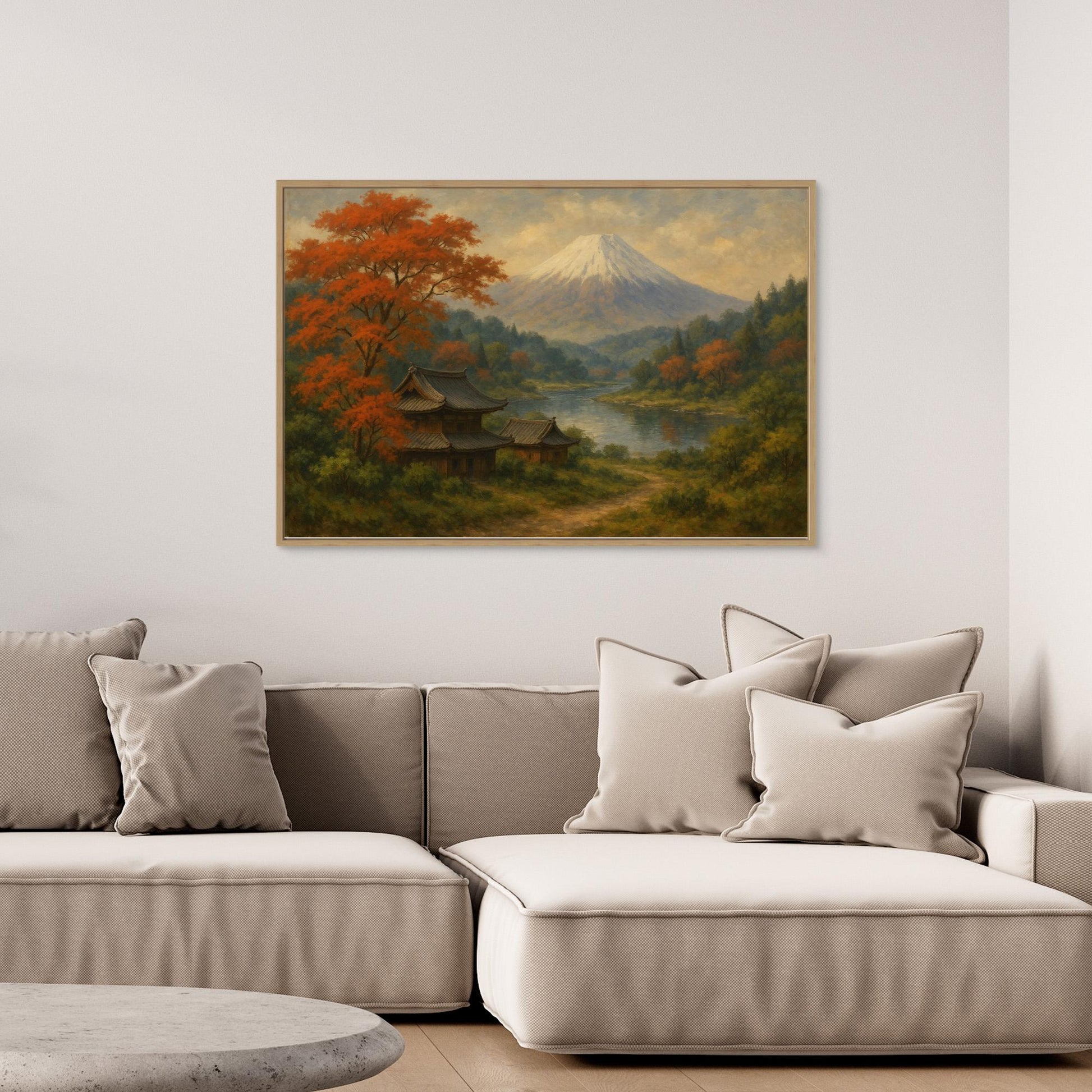 Mount Fuji Serenity – Japanese Landscape Canvas Wall Art